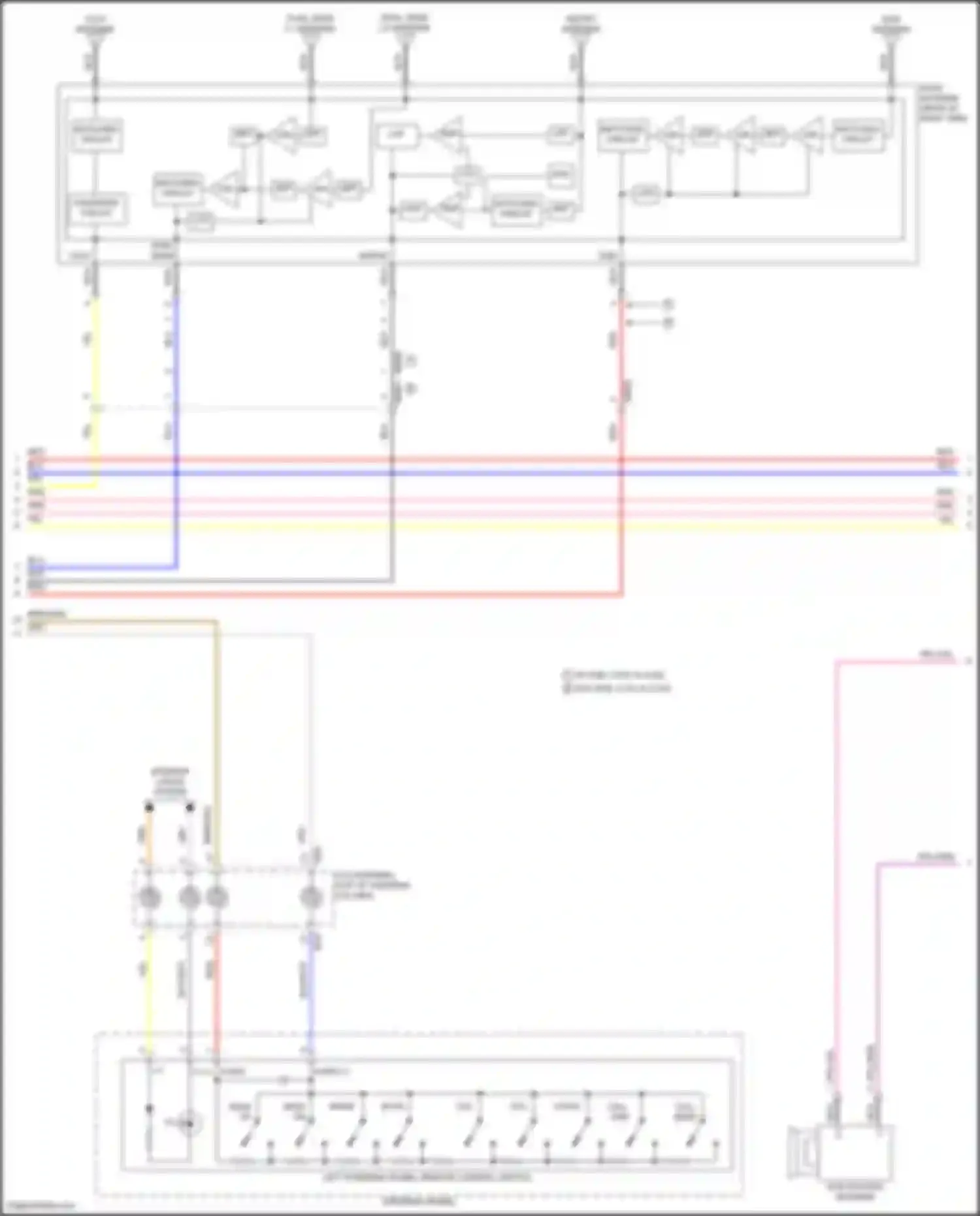Sorento Kia IV facelift (2023-2024): Navigation circuit, except hybrid w/ amplifier (5 of 6)