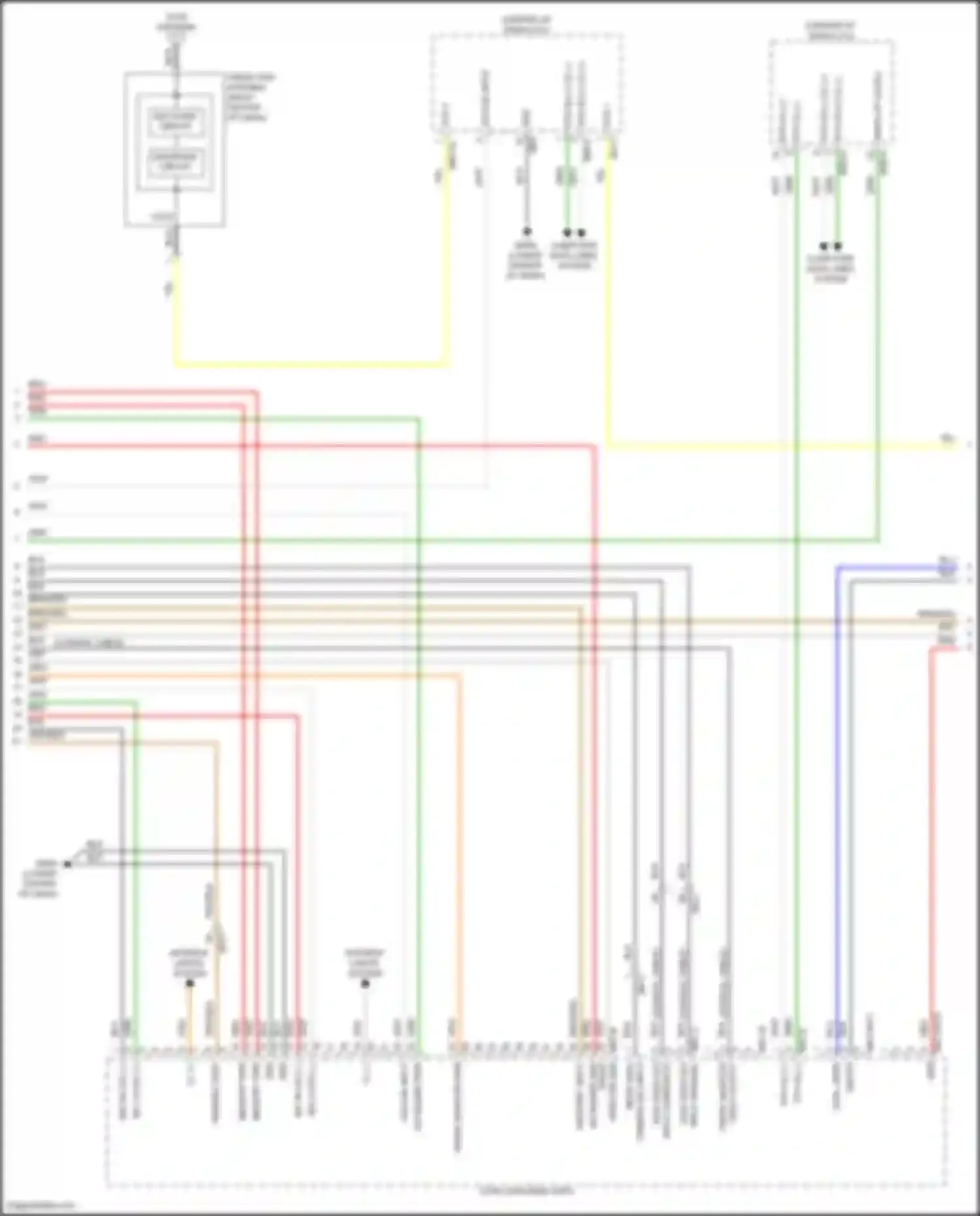 Sorento Kia IV facelift (2023-2024): Navigation circuit, except hybrid w/o amplifier (4 of 5)