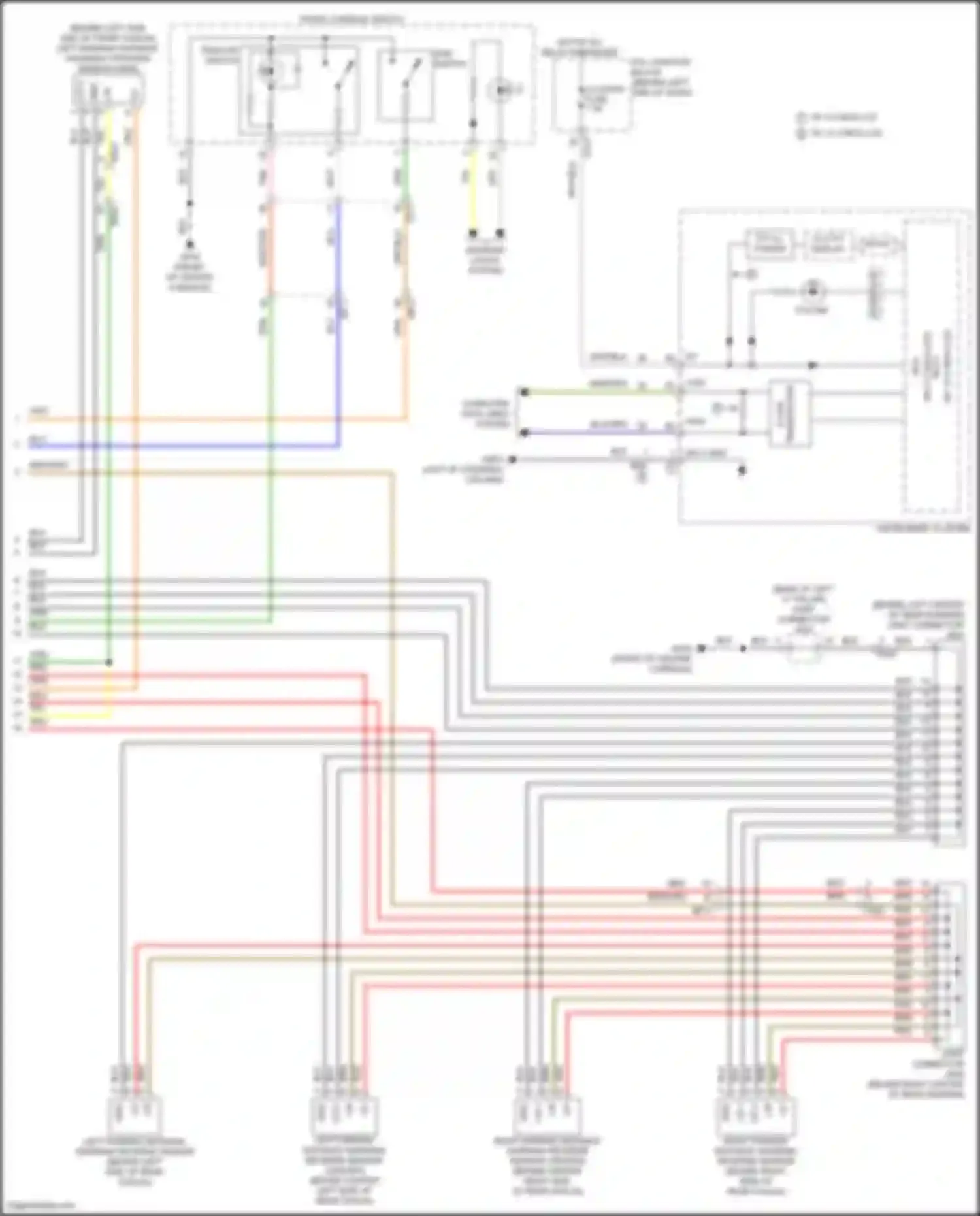 Sorento Kia IV facelift (2023-2024): Parking assistant circuit, hybrid w/ pca (3 of 3)