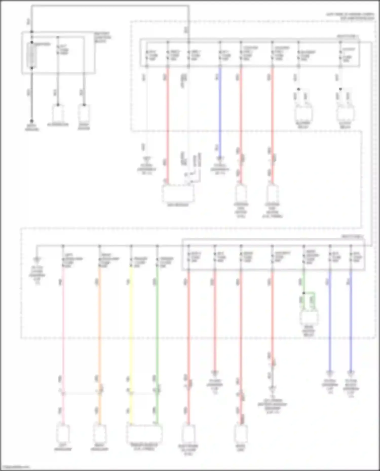 Sorento Kia IV facelift (2023-2024): Power distribution circuit, except hybrid (1 of 11)