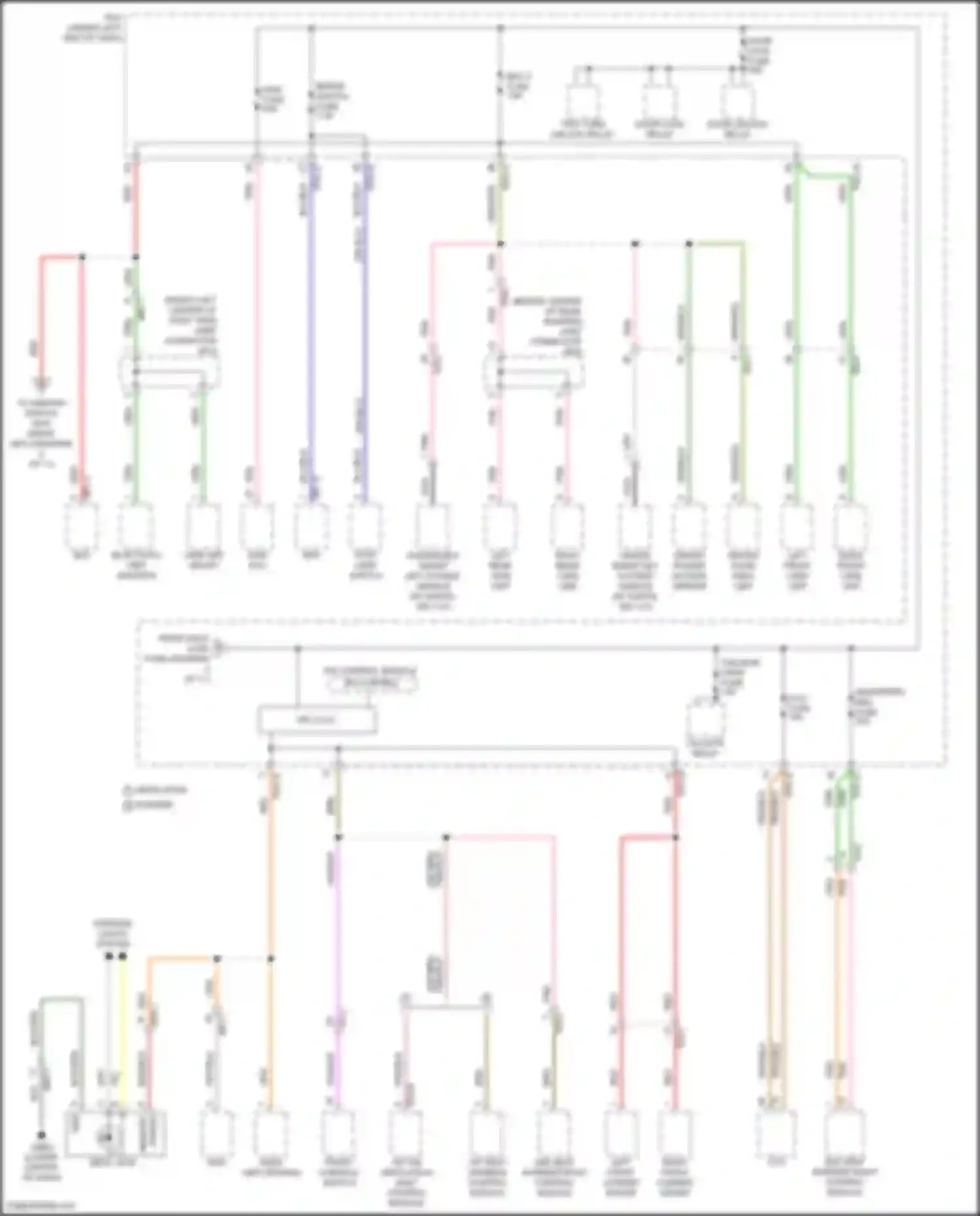 Sorento Kia IV facelift (2023-2024): Power distribution circuit, except hybrid (11 of 11)