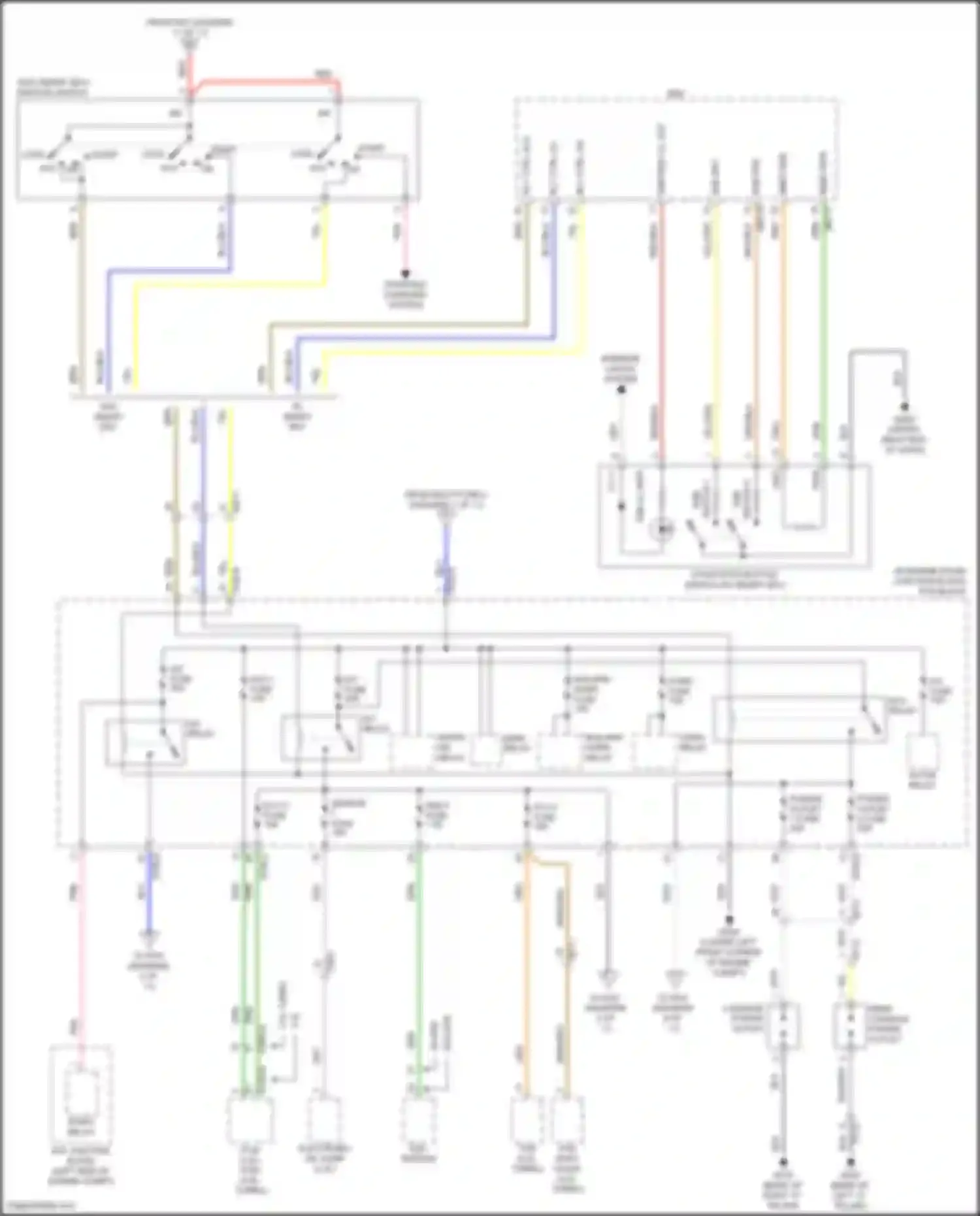 Sorento Kia IV facelift (2023-2024): Power distribution circuit, except hybrid (2 of 11)