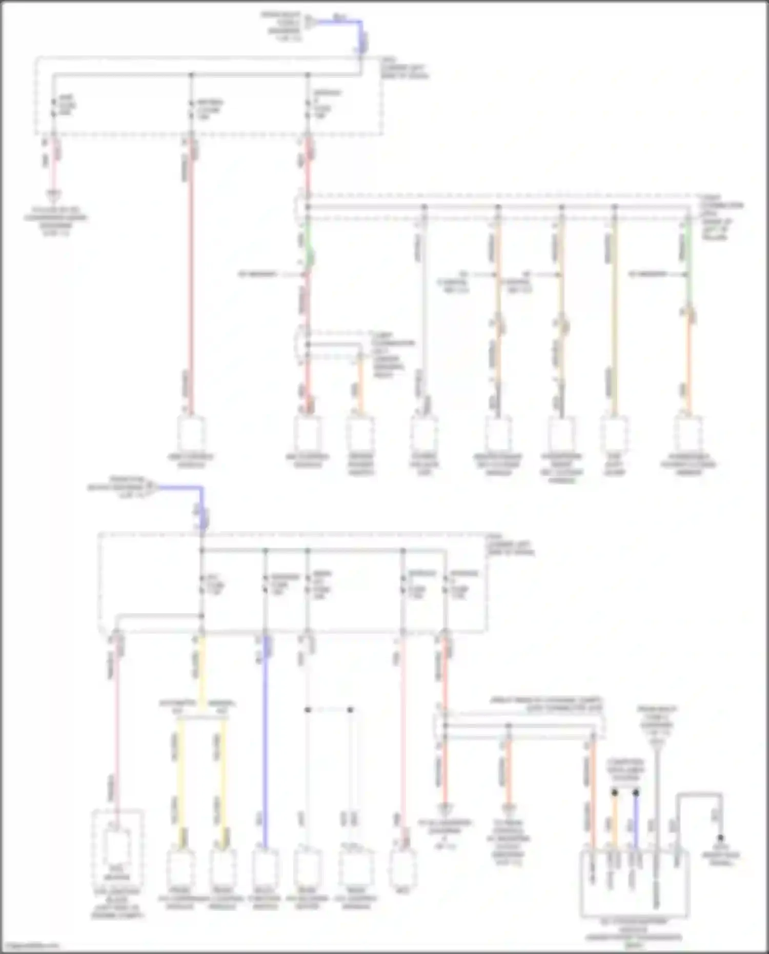 Sorento Kia IV facelift (2023-2024): Power distribution circuit, except hybrid (4 of 11)