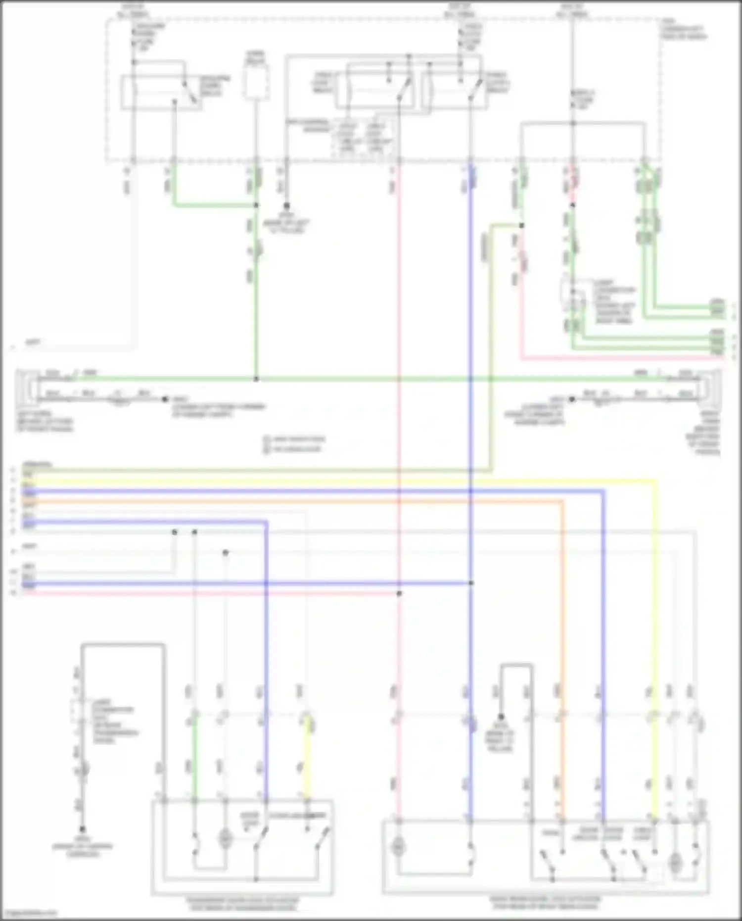 Sorento Kia IV facelift (2023-2024): Power door locks circuit, except hybrid (3 of 4)