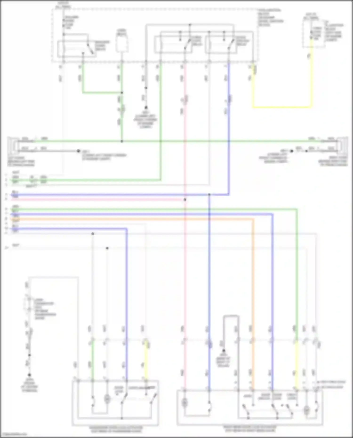 Sorento Kia IV facelift (2023-2024): Power door locks circuit, hybrid (3 of 3)