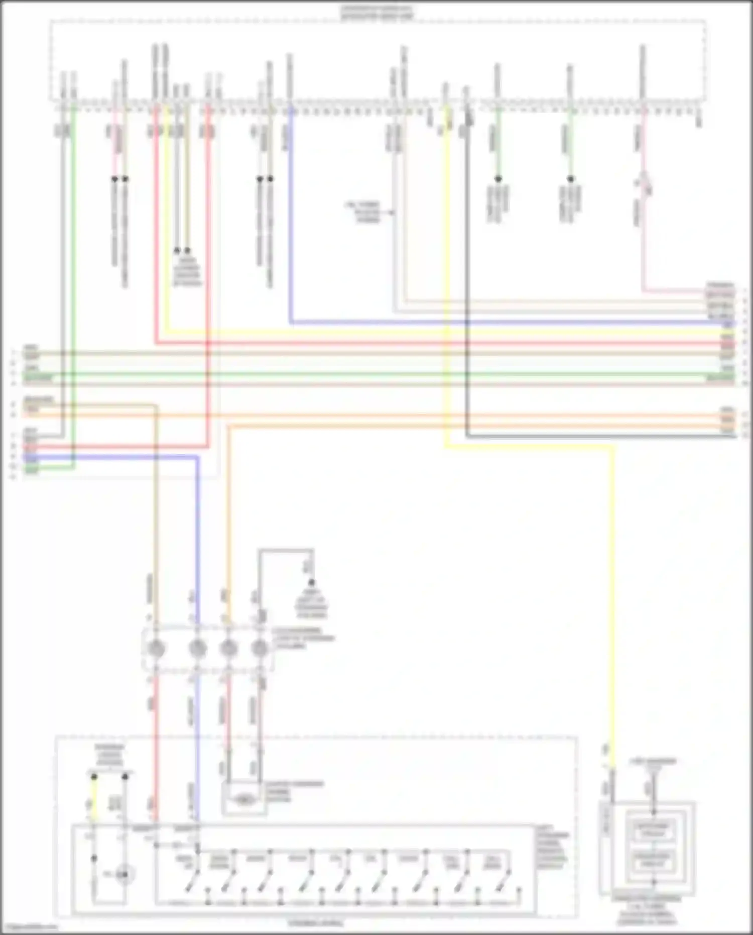 Sorento Kia IV facelift (2023-2024): Radio circuit, hybrid w/ navigation & amplifier (2 of 4)