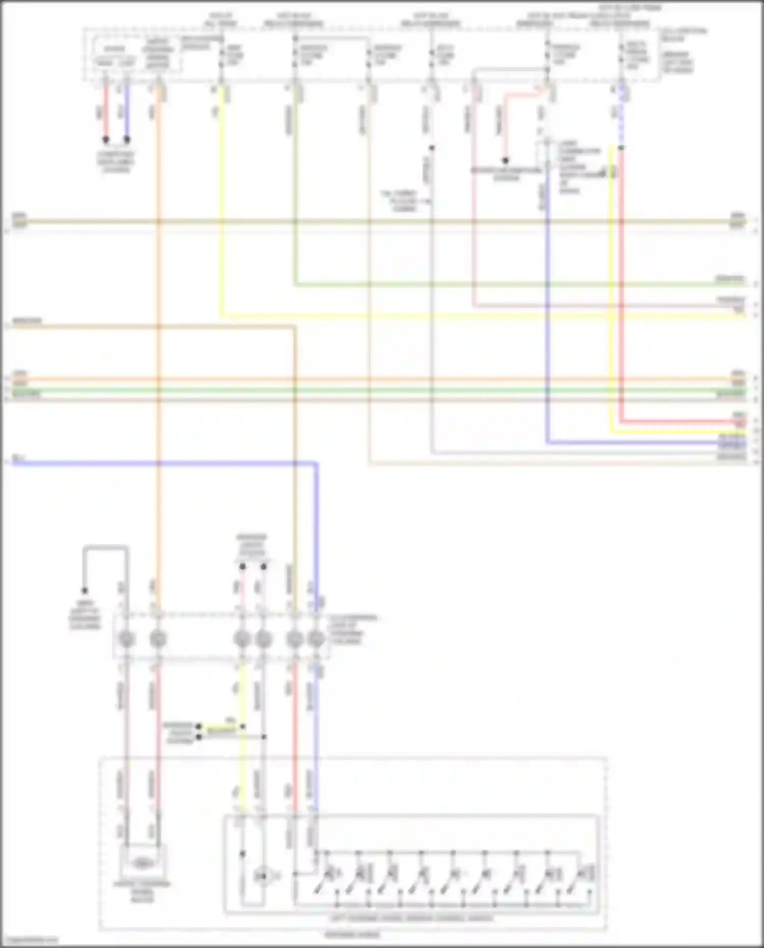 Sorento Kia IV facelift (2023-2024): Radio circuit, hybrid w/o navigation w/ amplifier (2 of 5)
