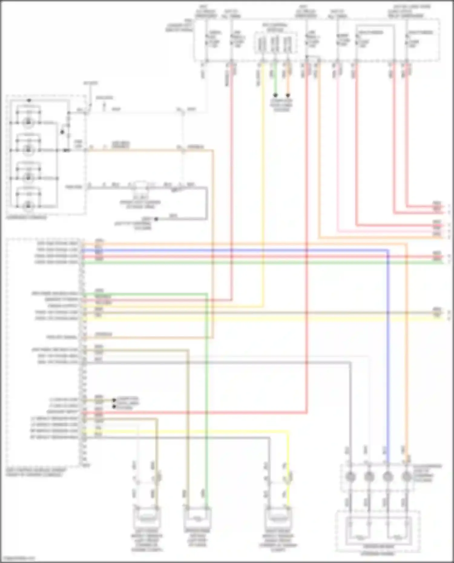 Sorento Kia IV facelift (2023-2024): Supplemental restraints circuit, except hybrid (1 of 4)