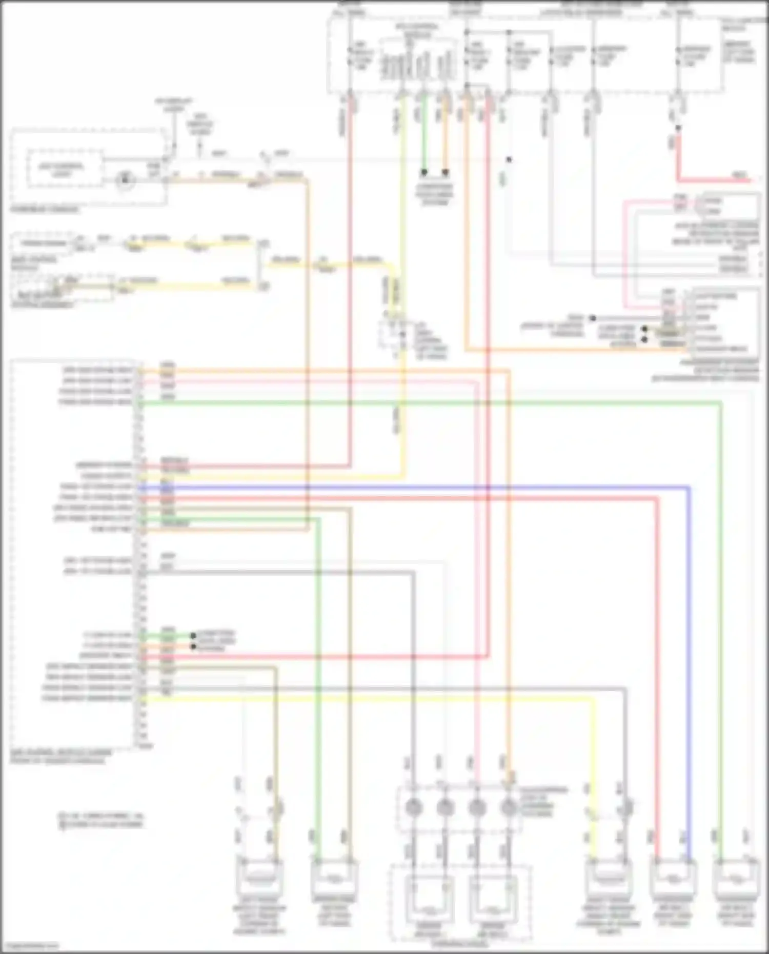 Sorento Kia IV facelift (2023-2024): Supplemental restraints circuit, hybrid (1 of 3)