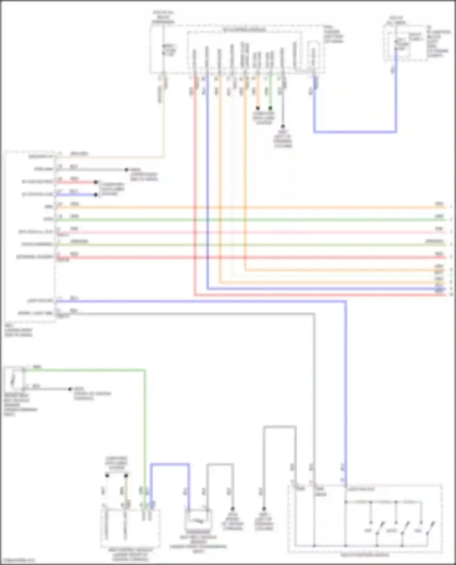 Sorento Kia IV facelift (2023-2024): Chime circuit, except hybrid (1 of 3)