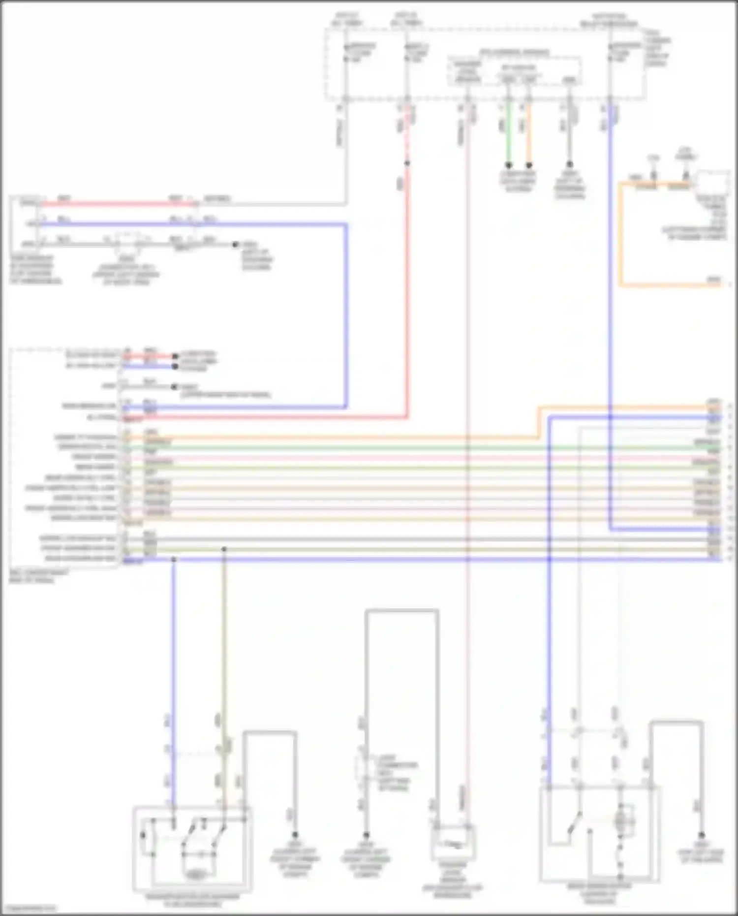 Sorento Kia IV facelift (2023-2024): Wiper/washer circuit, except hybrid (1 of 2)
