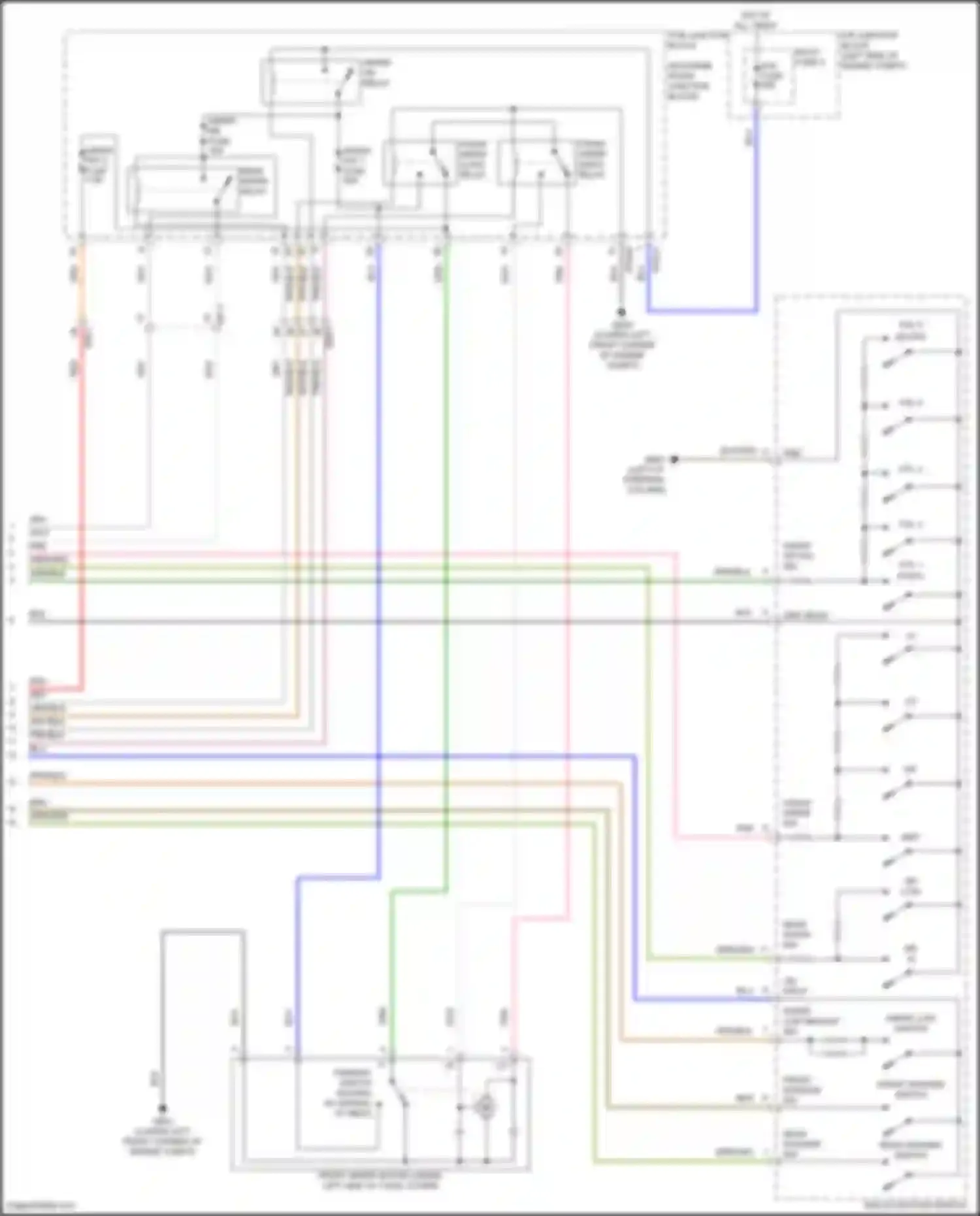 Sorento Kia IV facelift (2023-2024): Wiper/washer circuit, hybrid (2 of 2)