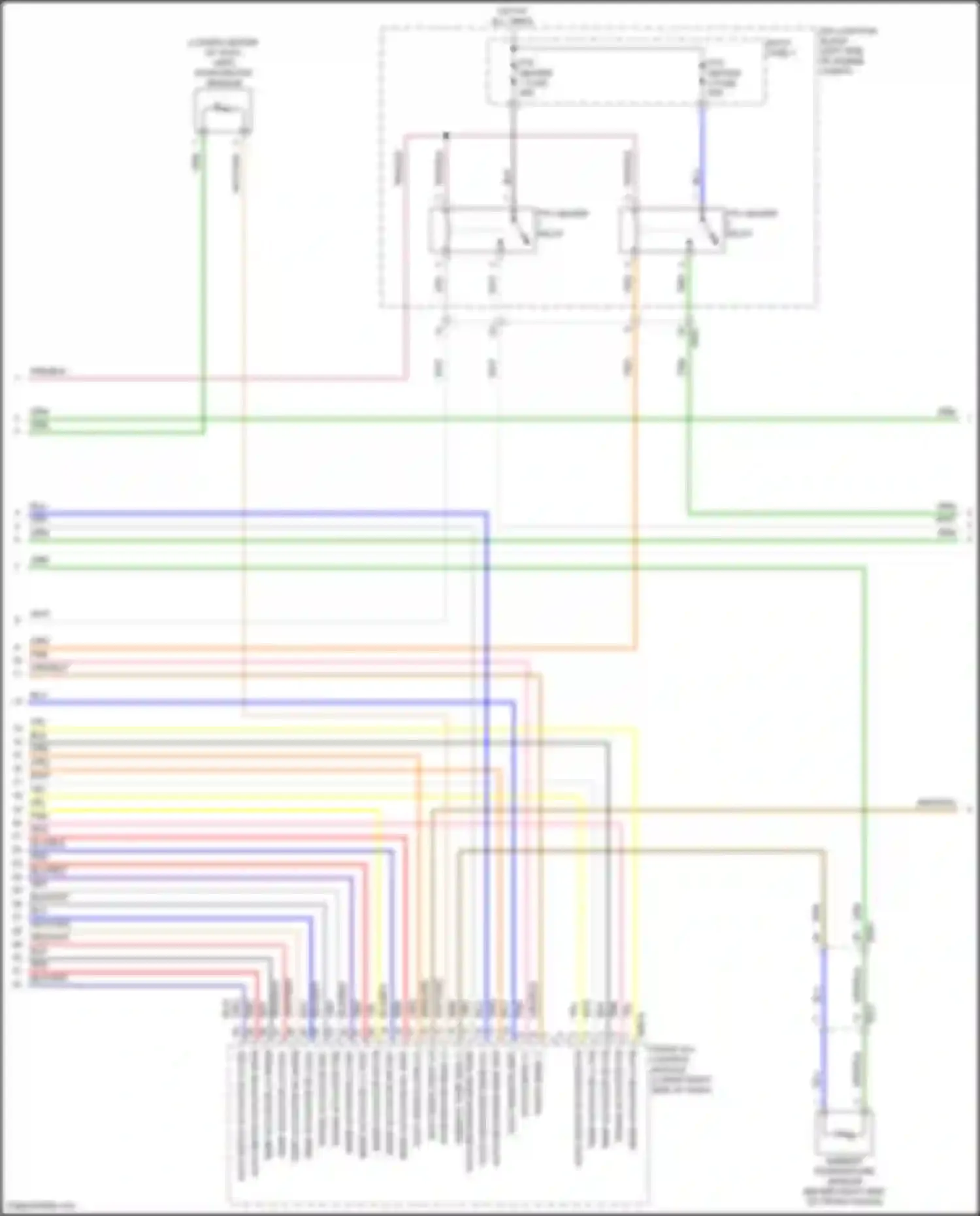 Wiring diagram auto defog actuator open for Kia Sorento IV facelift (2023-2024) (2 of 4)