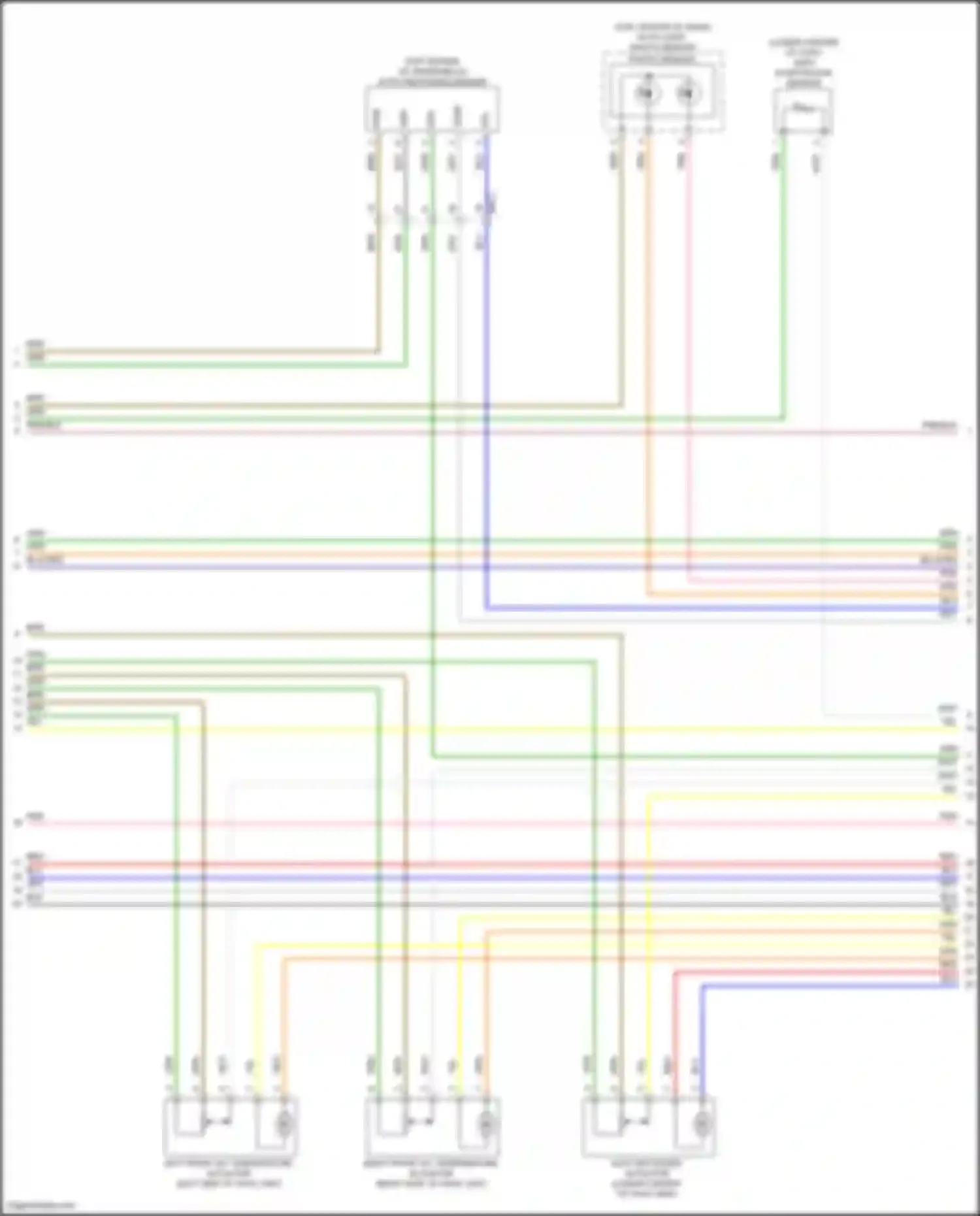 Wiring diagram auto defogger actuator for Kia Sorento IV facelift (2023-2024) (3 of 6)