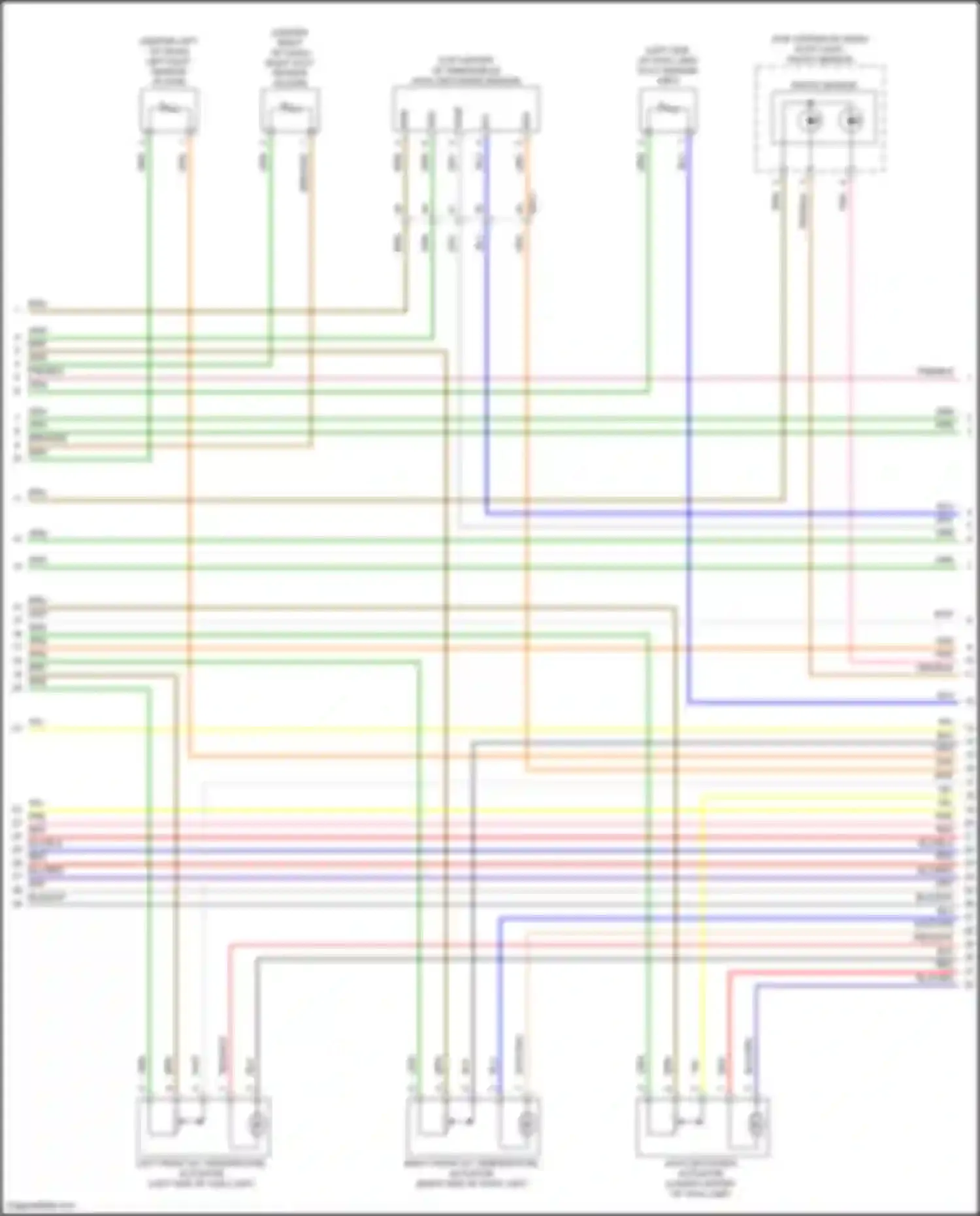 Wiring diagram auto defogger actuator for Kia Sorento IV facelift (2023-2024) (2 of 6)