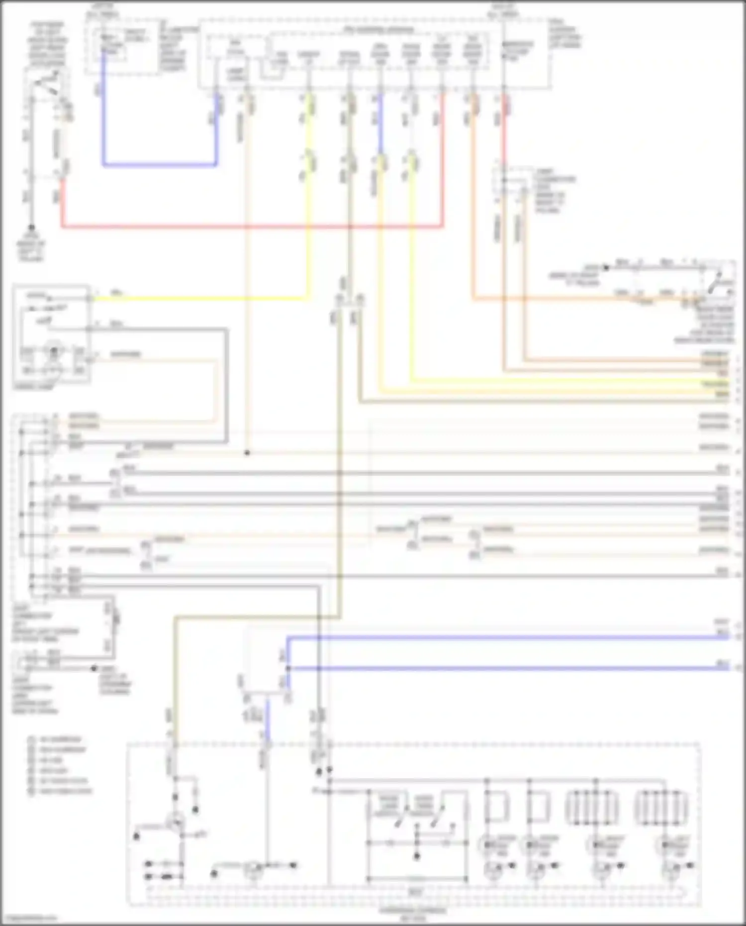 Wiring diagram cargo lamp for Kia Sorento IV facelift (2023-2024) (1 of 7)