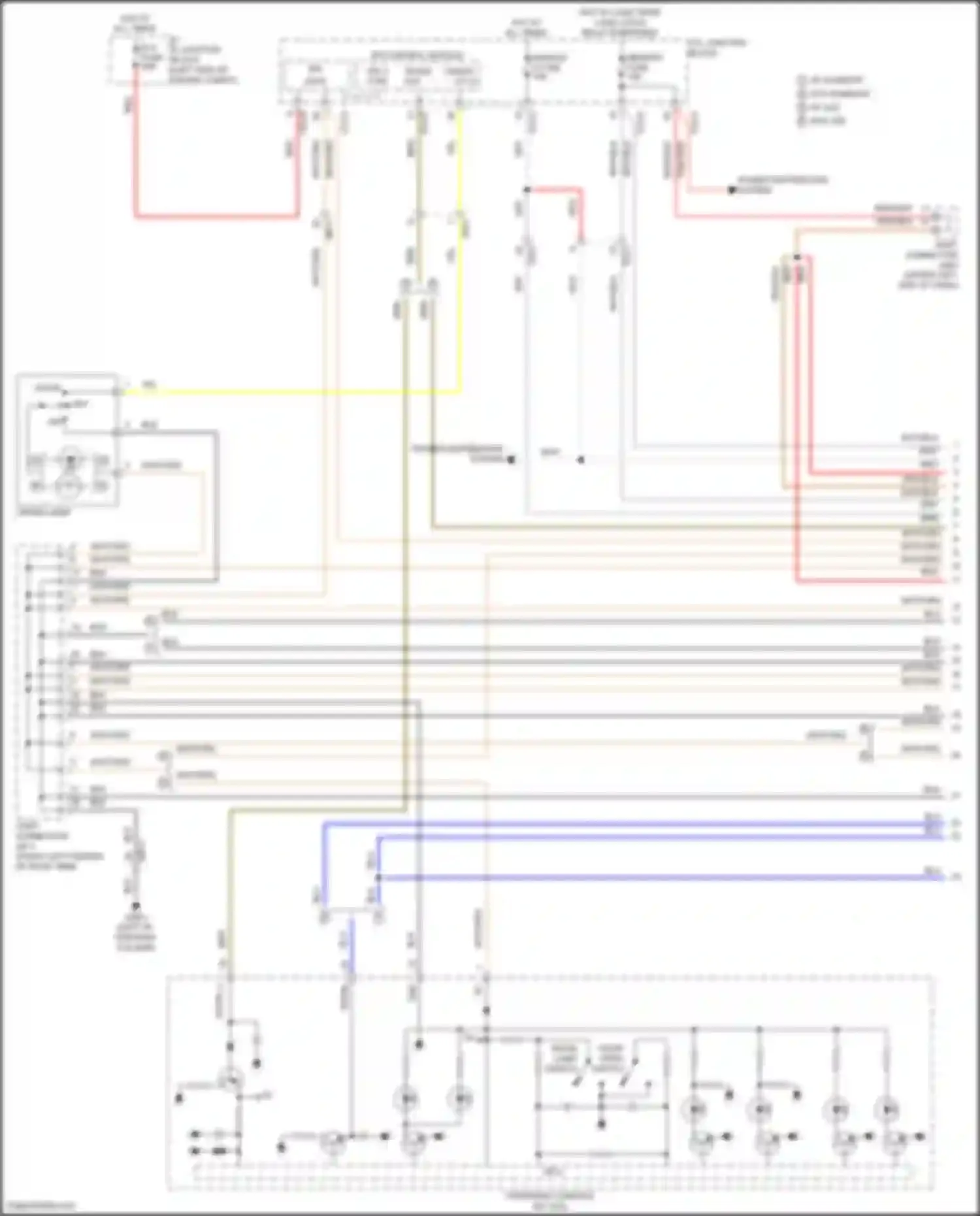 Wiring diagram door open switch for Kia Sorento IV facelift (2023-2024) (3 of 4)