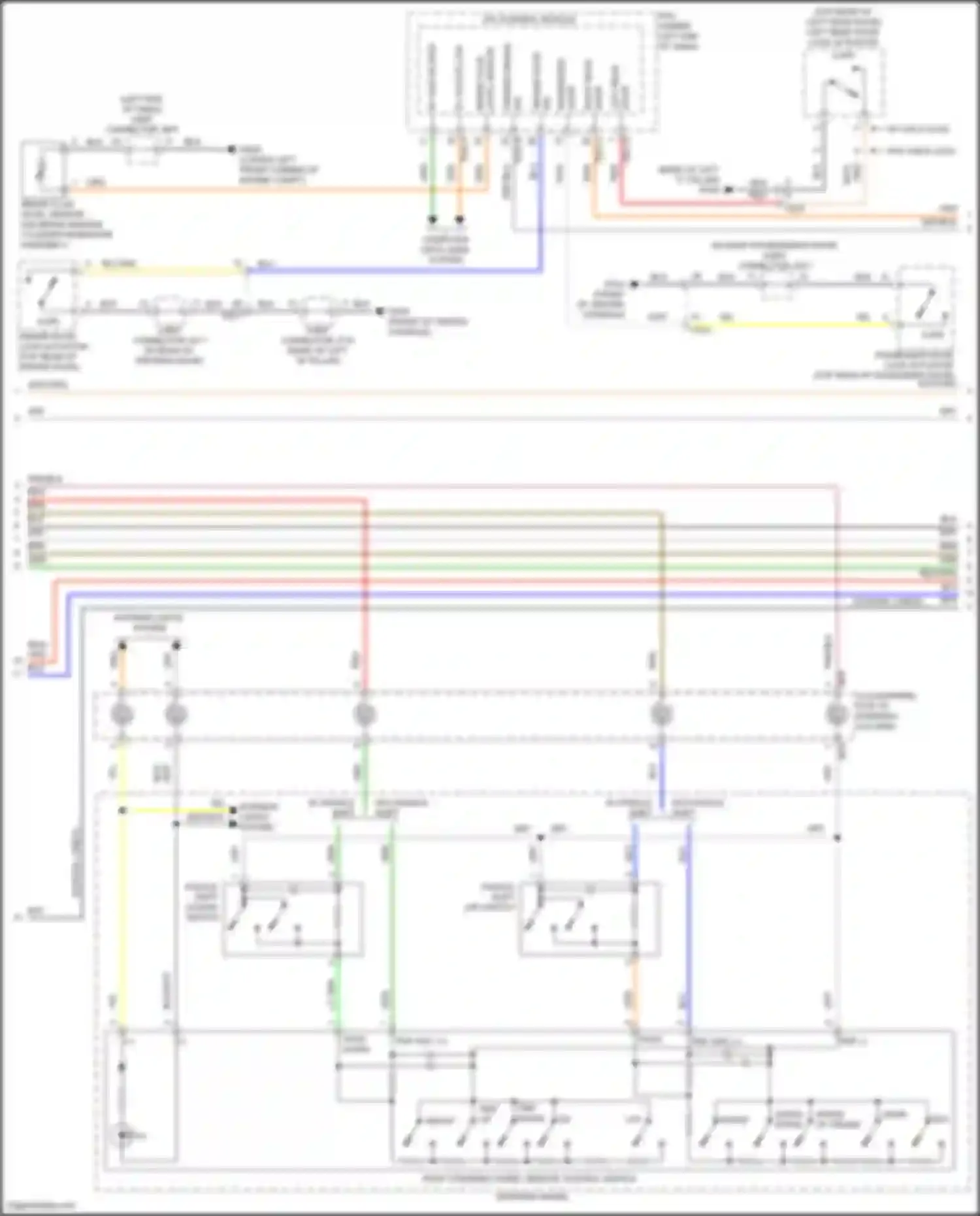 Wiring diagram driver door lock actuator for Kia Sorento IV facelift (2023-2024) (7 of 10)