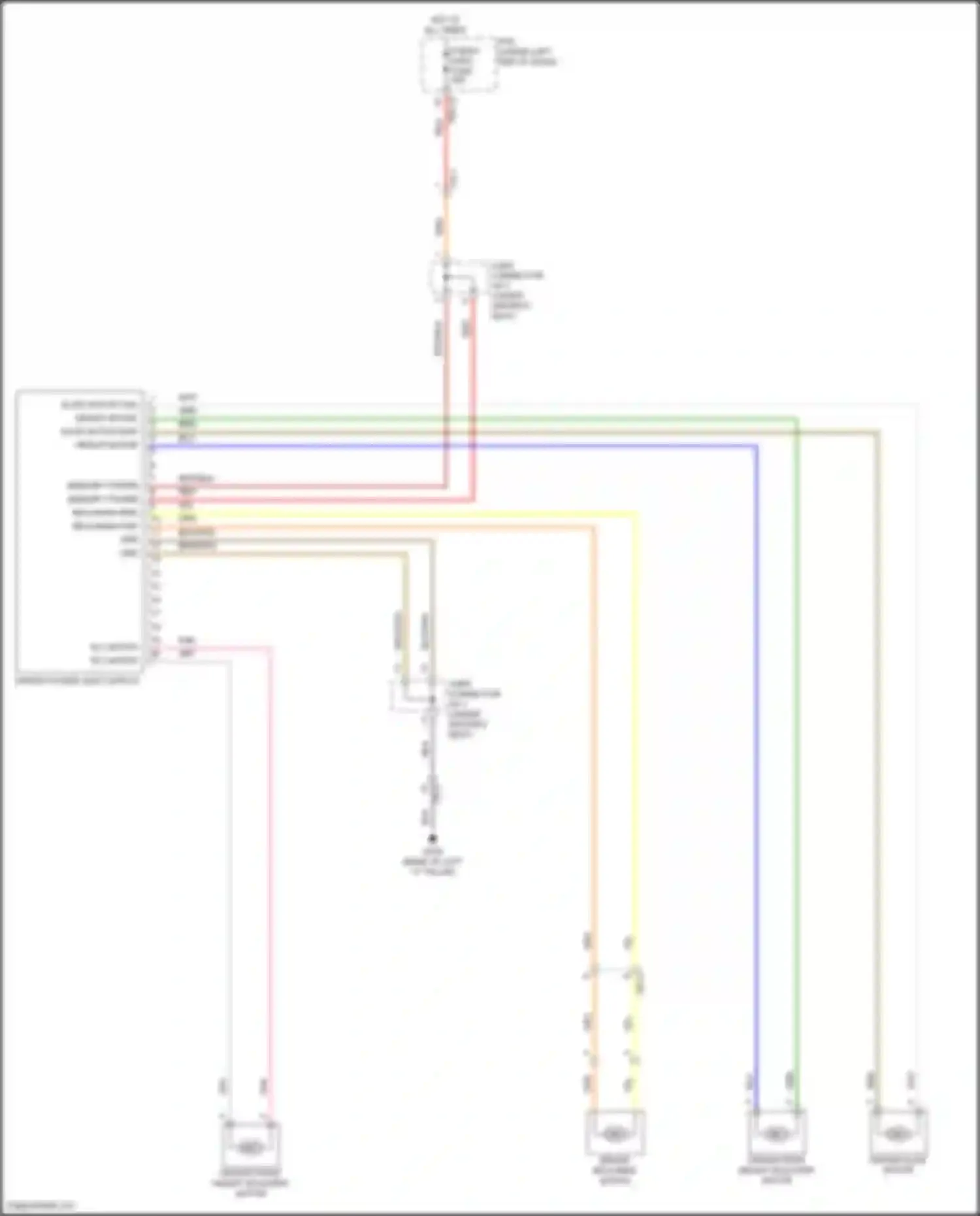 Wiring diagram driver front height adjuster motor for Kia Sorento IV facelift (2023-2024) (2 of 7)