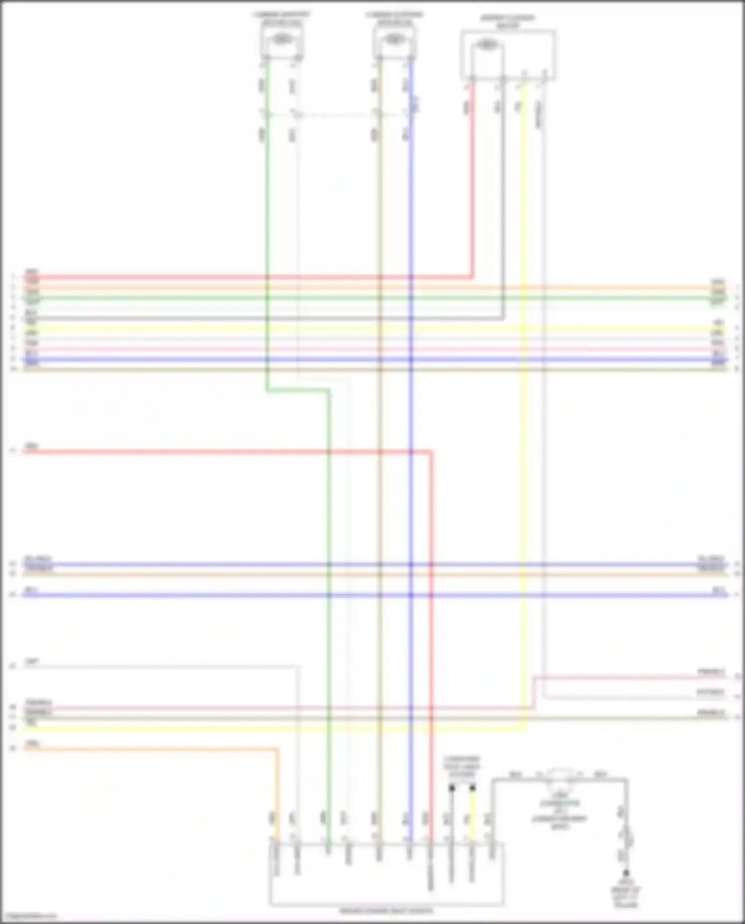 Wiring diagram driver power seat switch for Kia Sorento IV facelift (2023-2024) (8 of 12)