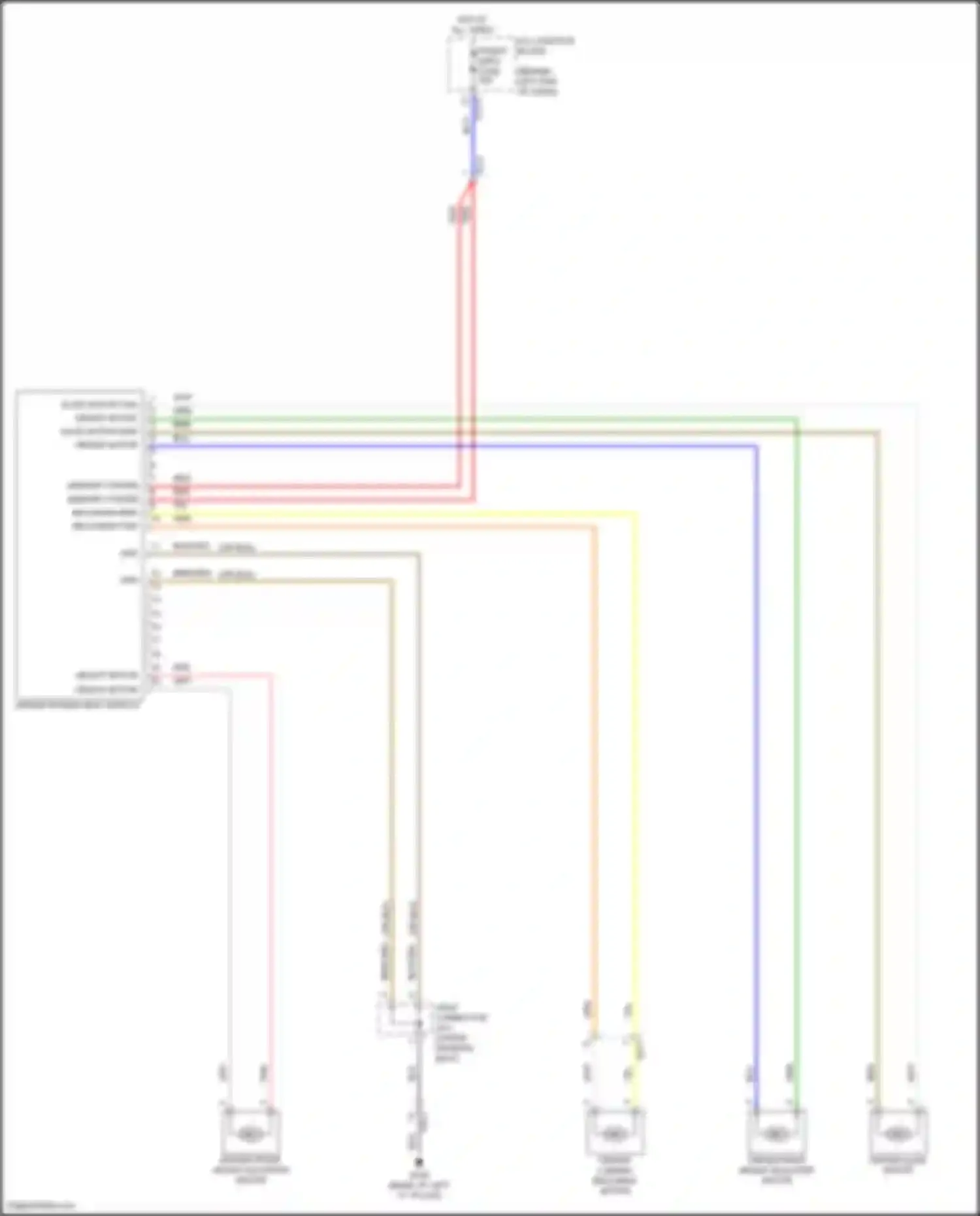 Wiring diagram driver slide motor for Kia Sorento IV facelift (2023-2024) (2 of 7)