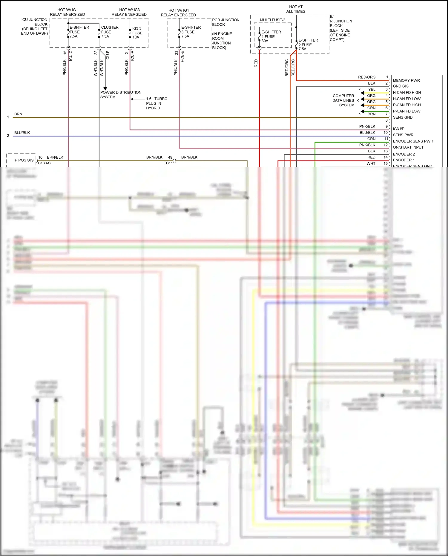 Kia Sorento IV facelift (2023-2024) encoder 2 wiring diagram  (1 of 3)