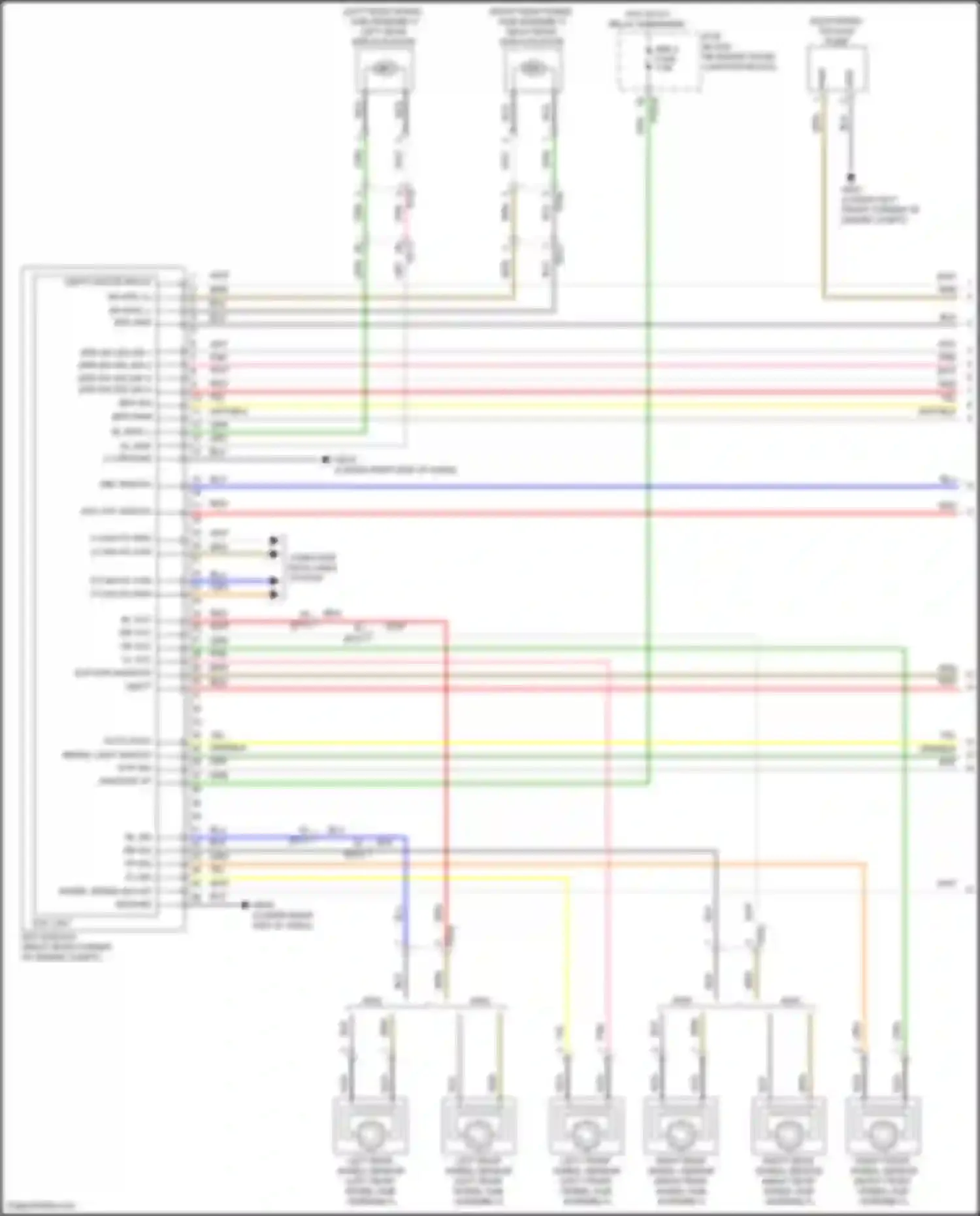 Wiring diagram evp mtr monitor for Kia Sorento IV facelift (2023-2024) (1 of 2)