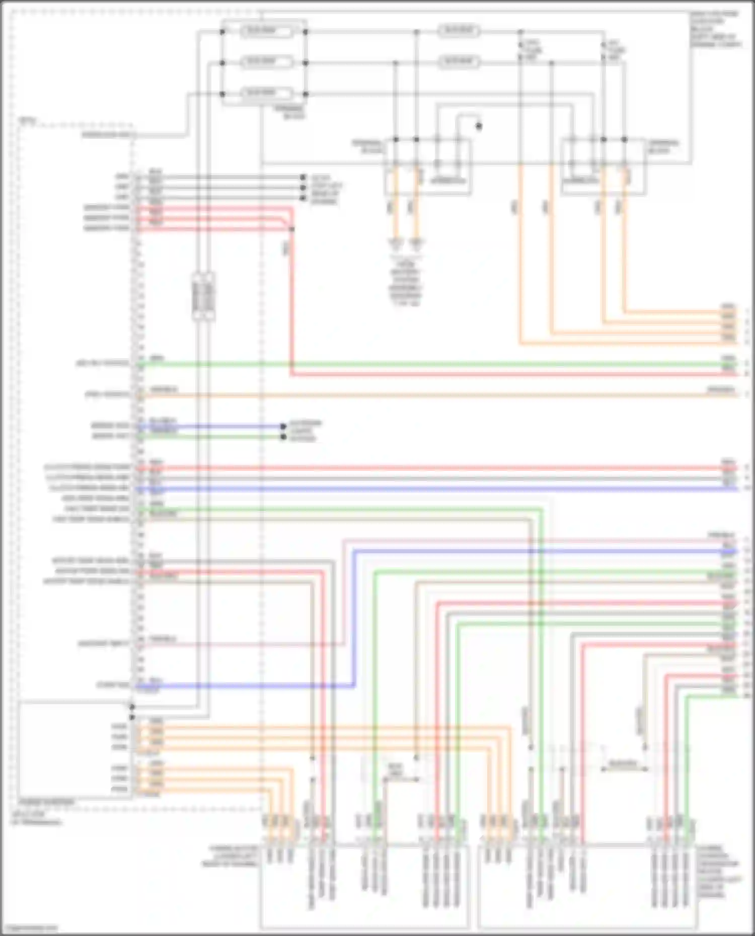 Wiring diagram from battery system for Kia Sorento IV facelift (2023-2024) (1 of 2)