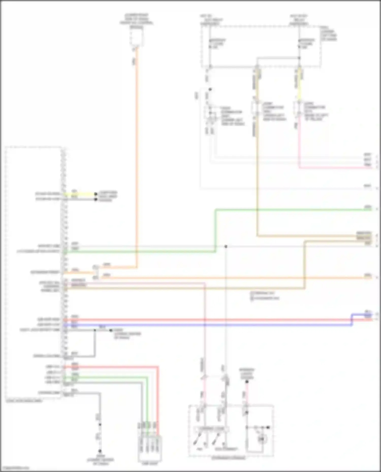 Wiring diagram front a/c control module for Kia Sorento IV facelift (2023-2024) (7 of 27)
