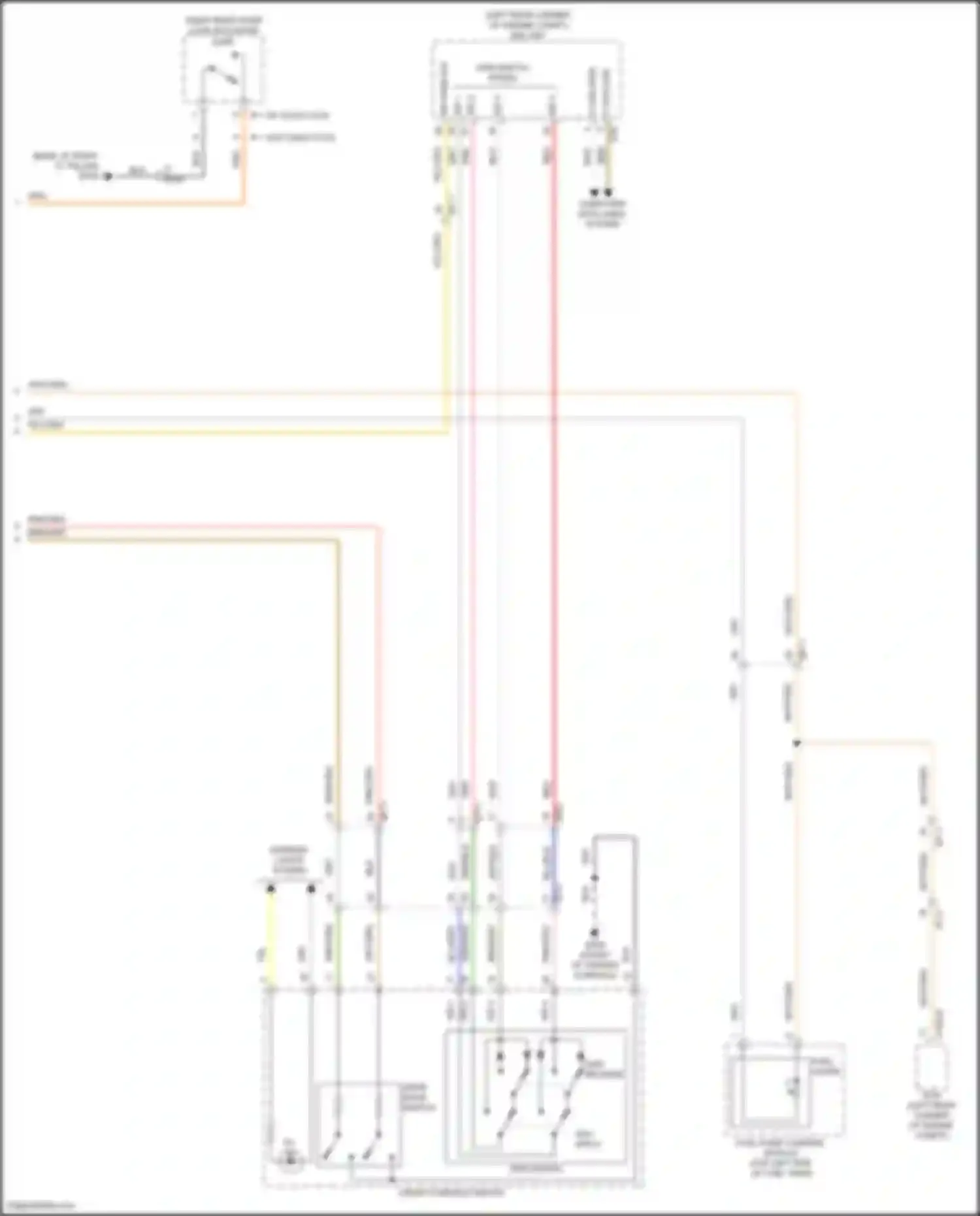 Wiring diagram front console switch for Kia Sorento IV facelift (2023-2024) (14 of 46)