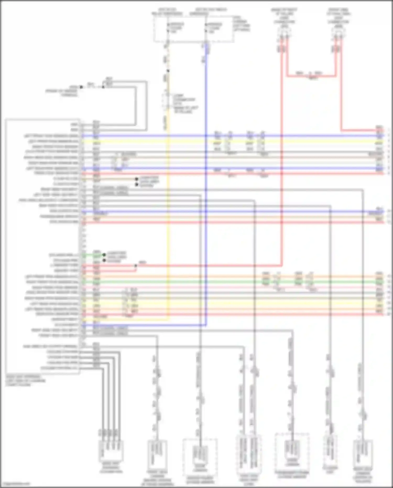 Wiring diagram front video + for Kia Sorento IV facelift (2023-2024) (1 of 1)