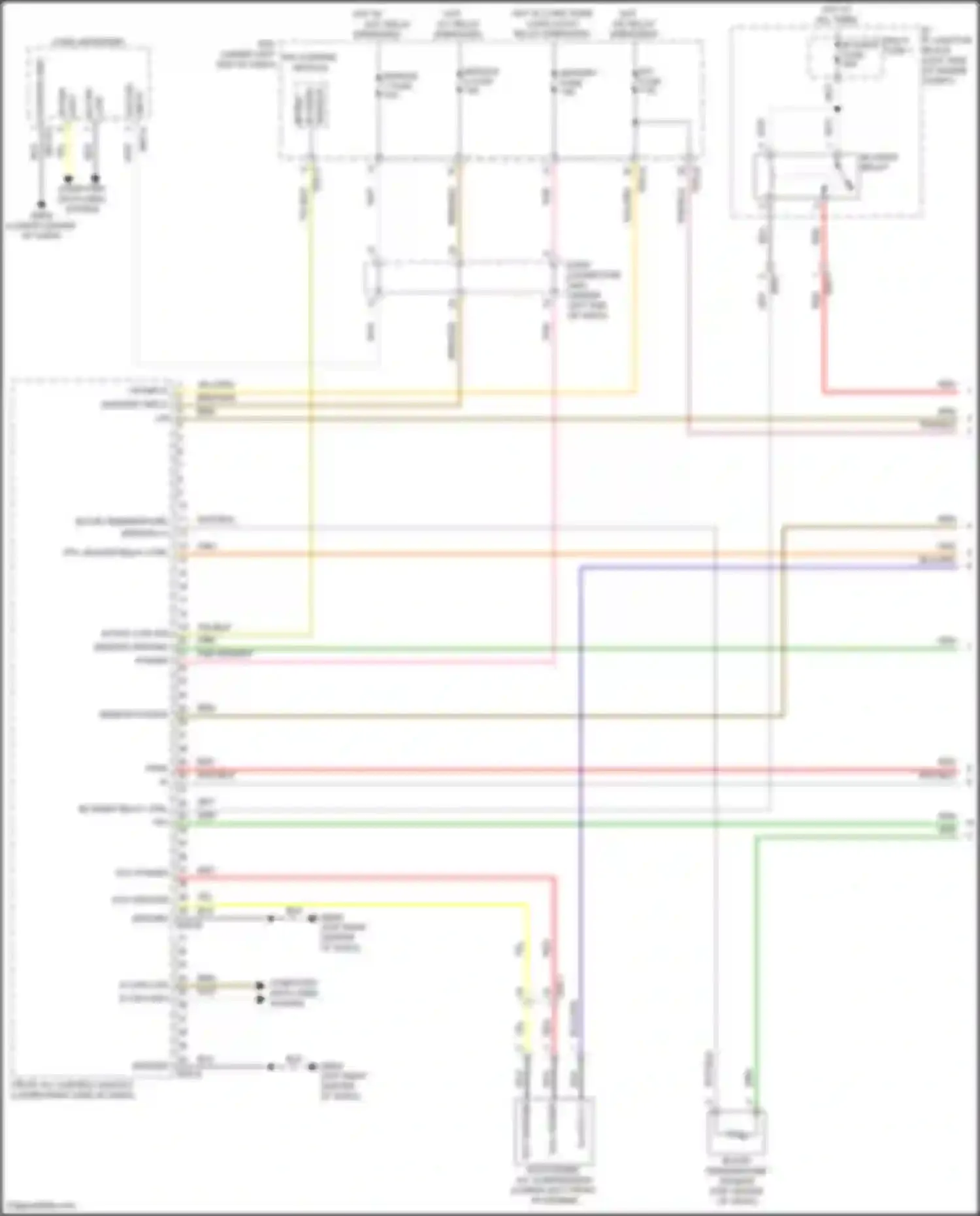 Wiring diagram in-car temperature sensor for Kia Sorento IV facelift (2023-2024) (3 of 4)