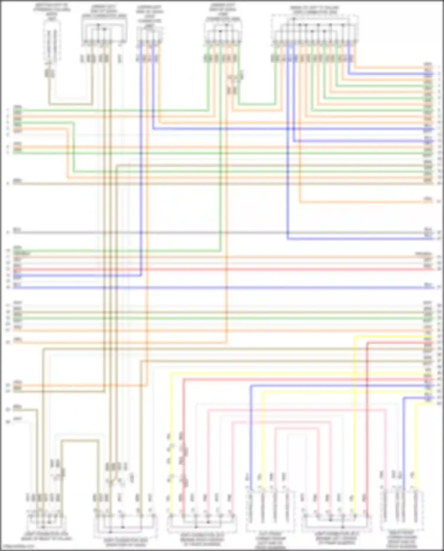 Wiring diagram left front corner radar for Kia Sorento IV facelift (2023-2024) (2 of 5)
