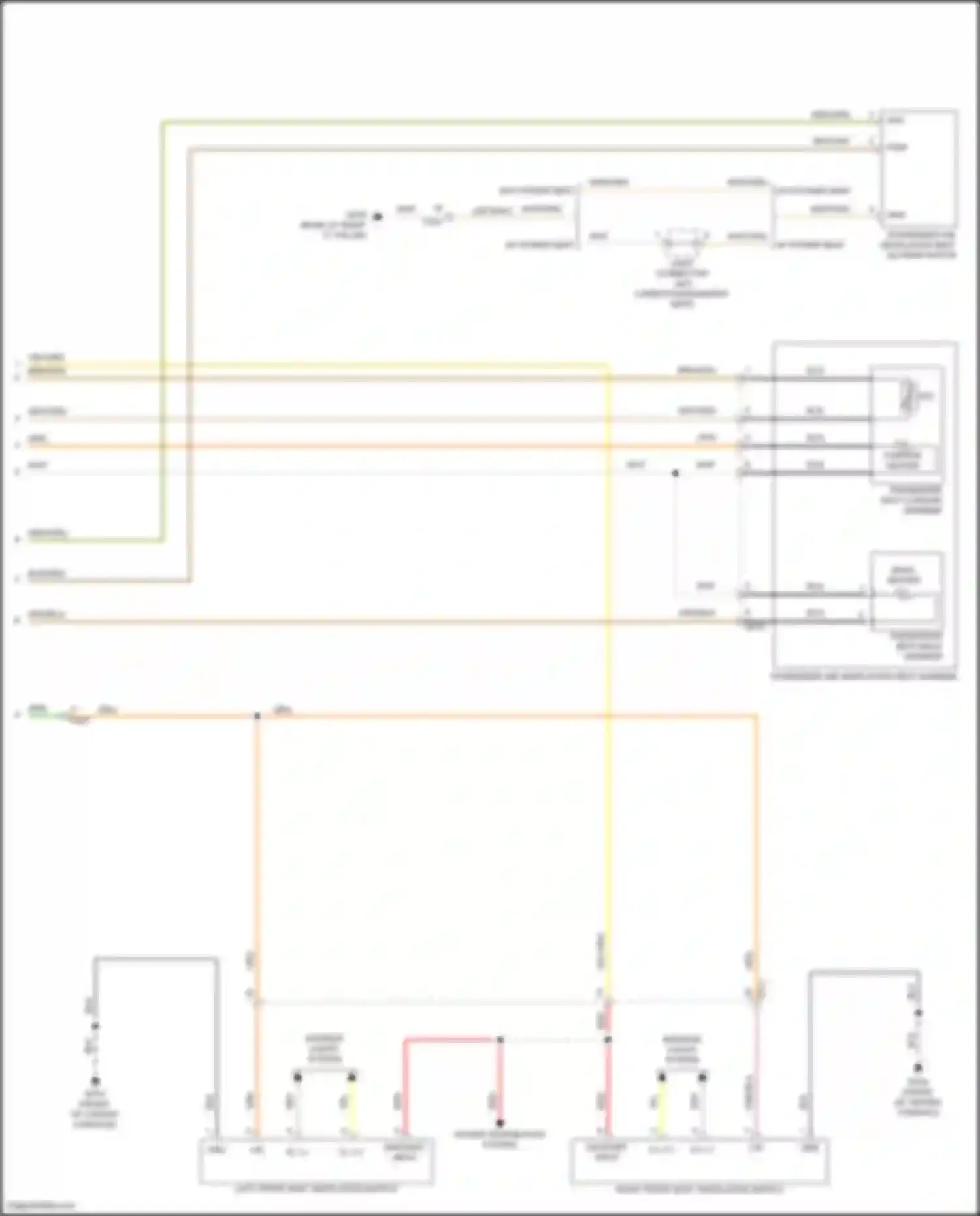 Wiring diagram left front seat ventilation switch for Kia Sorento IV facelift (2023-2024) (5 of 5)