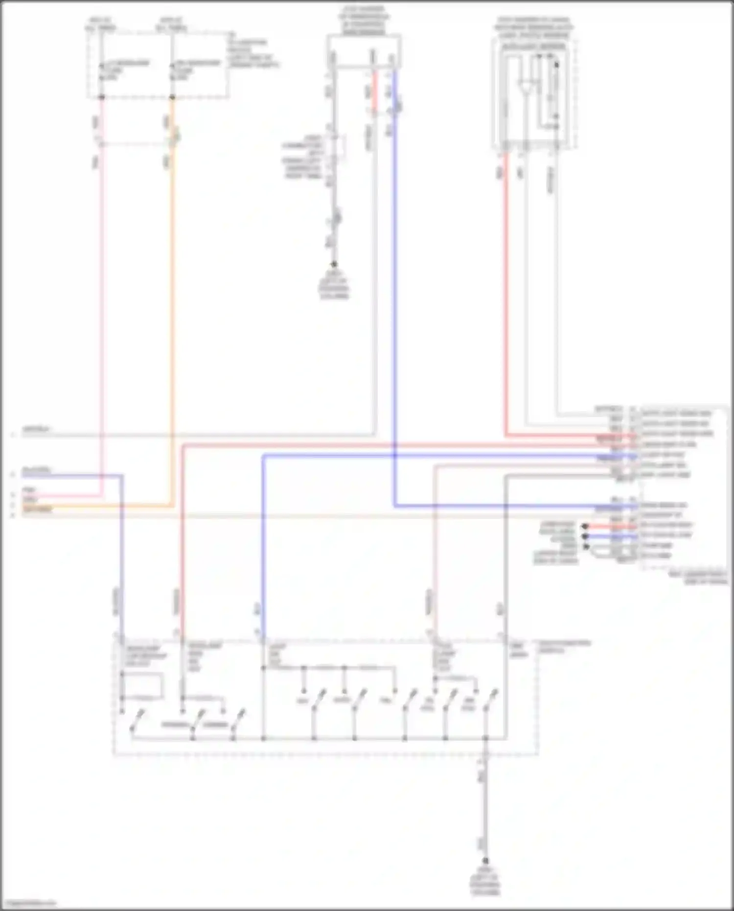 Wiring diagram light sw out for Kia Sorento IV facelift (2023-2024) (1 of 8)