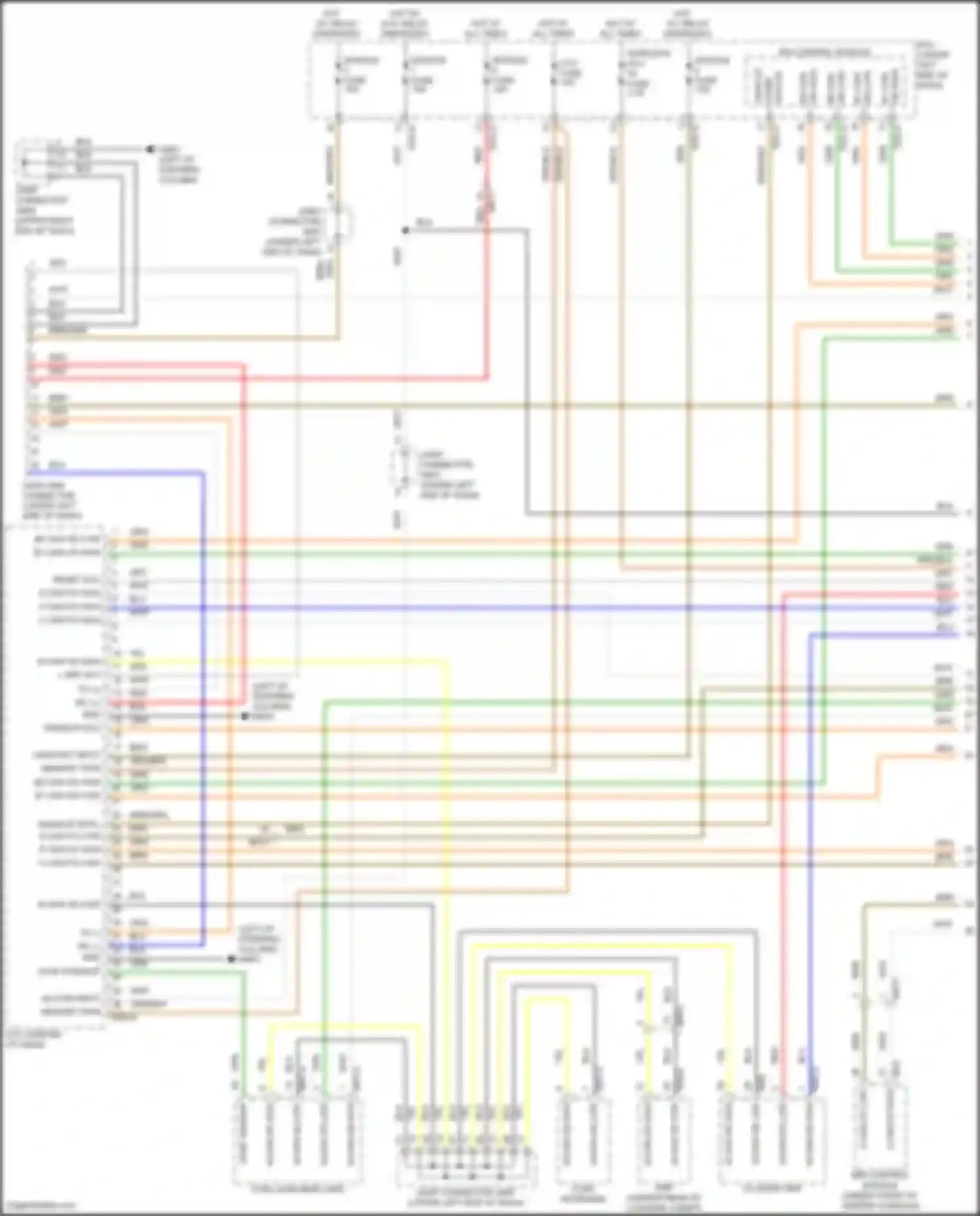 Wiring diagram module 1 fuse for Kia Sorento IV facelift (2023-2024) (2 of 24)