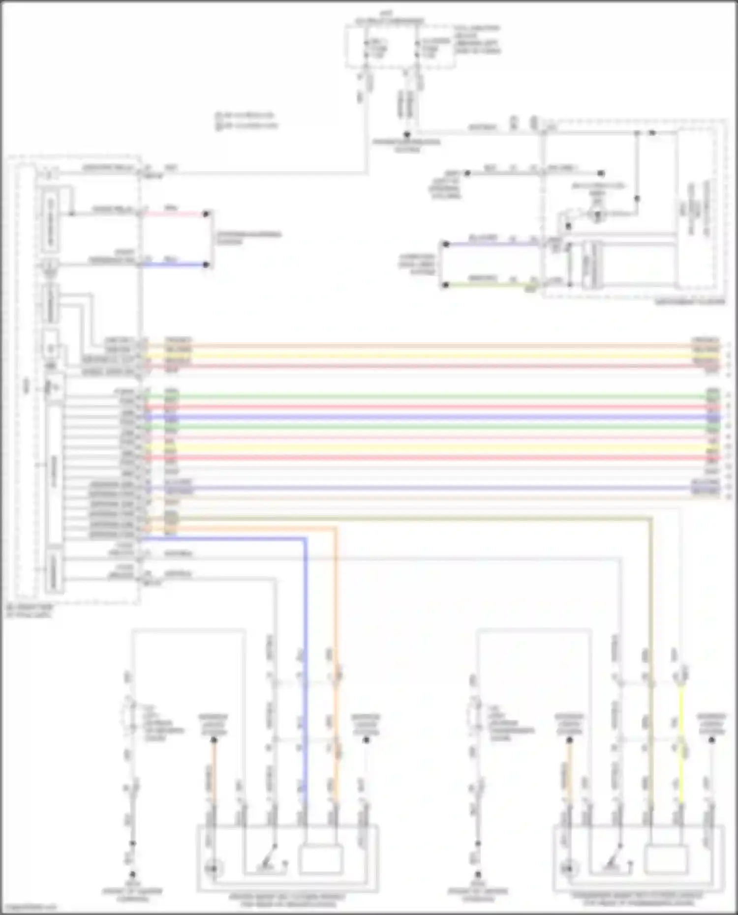 Wiring diagram on/start relay for Kia Sorento IV facelift (2023-2024) (2 of 2)