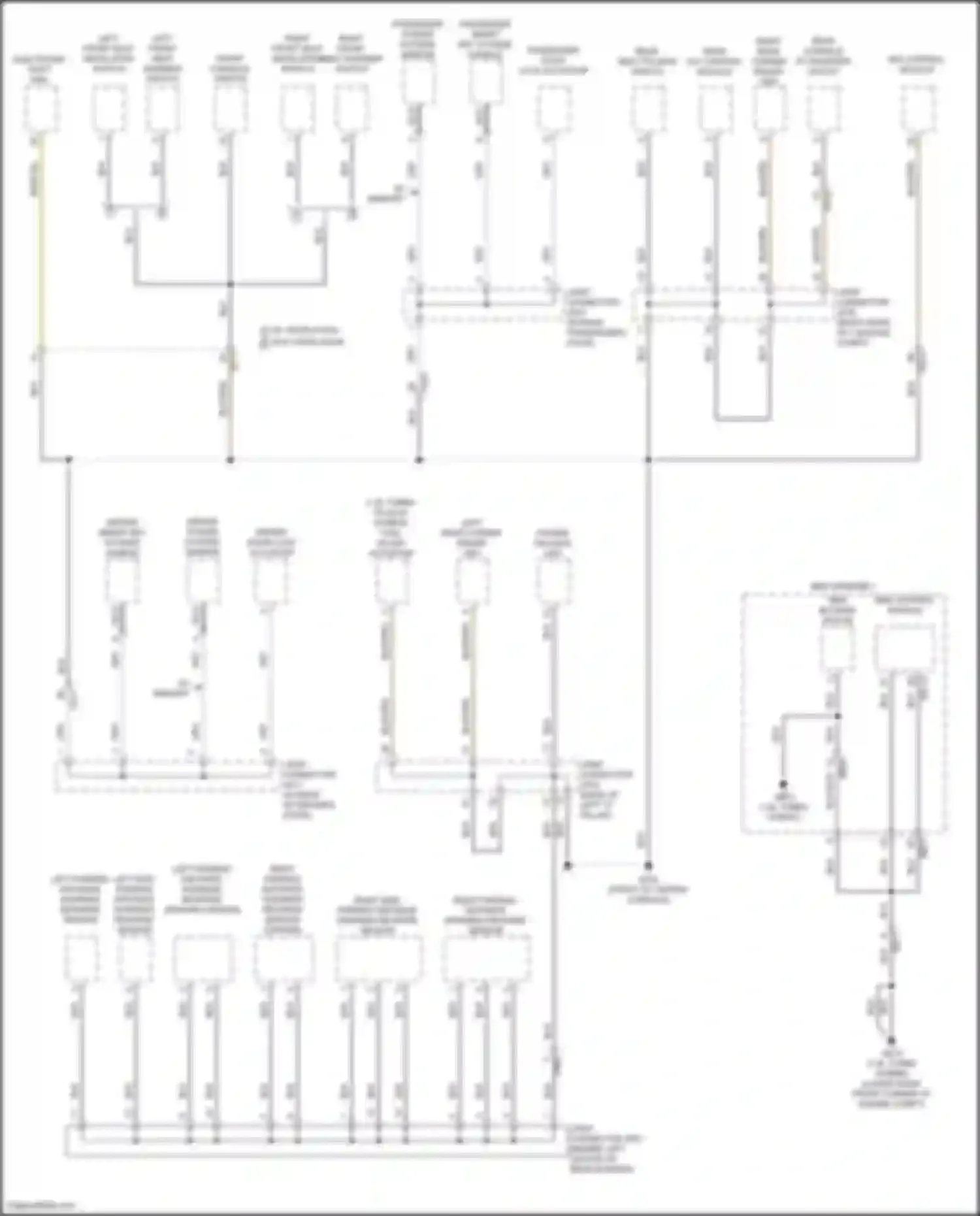 Wiring diagram passenger door lock actuator for Kia Sorento IV facelift (2023-2024) (6 of 10)