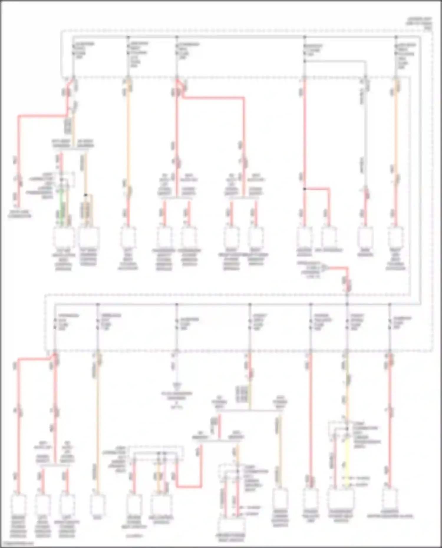 Wiring diagram passenger power window switch for Kia Sorento IV facelift (2023-2024) (11 of 18)