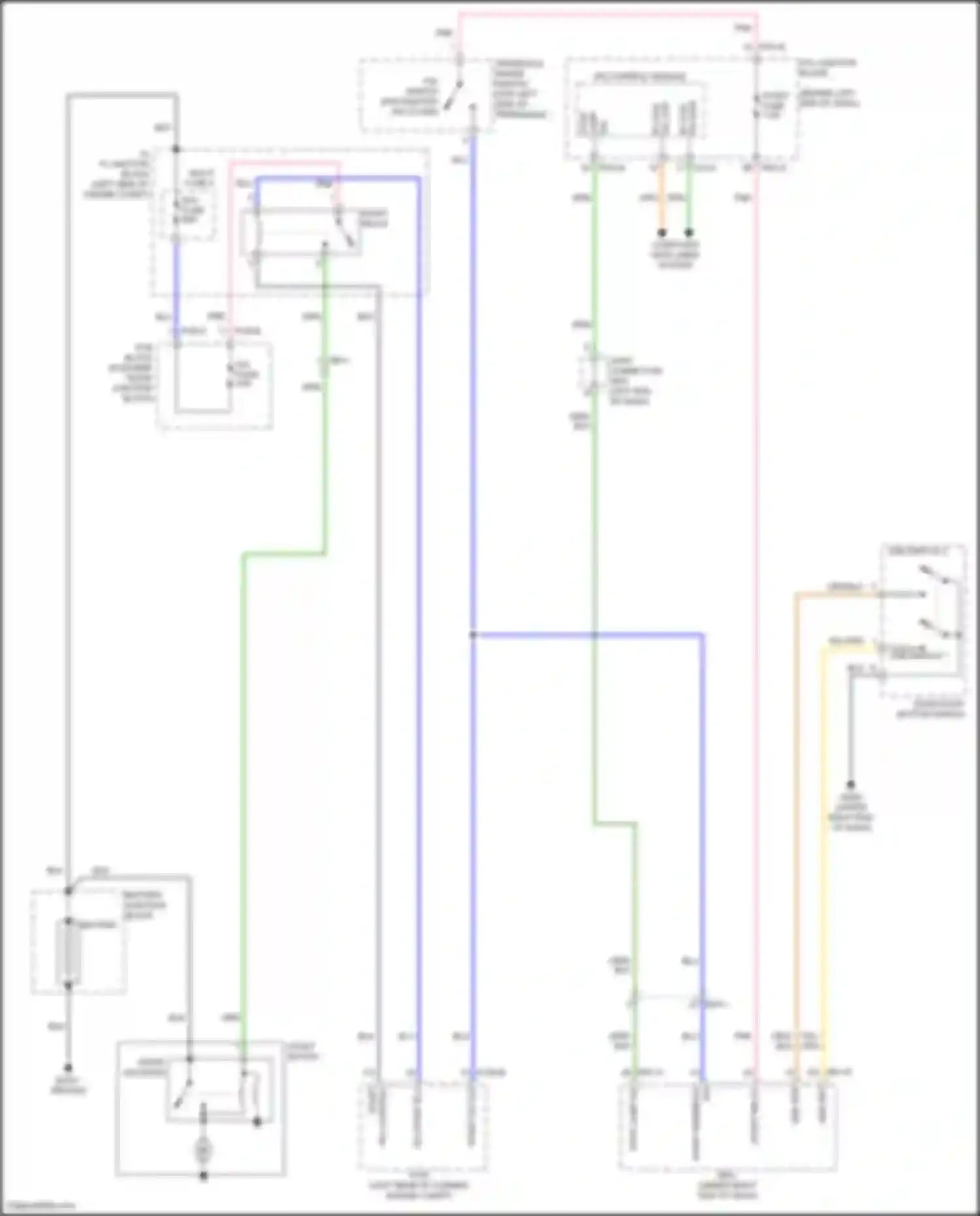 Wiring diagram p/n switch for Kia Sorento IV facelift (2023-2024) (3 of 4)
