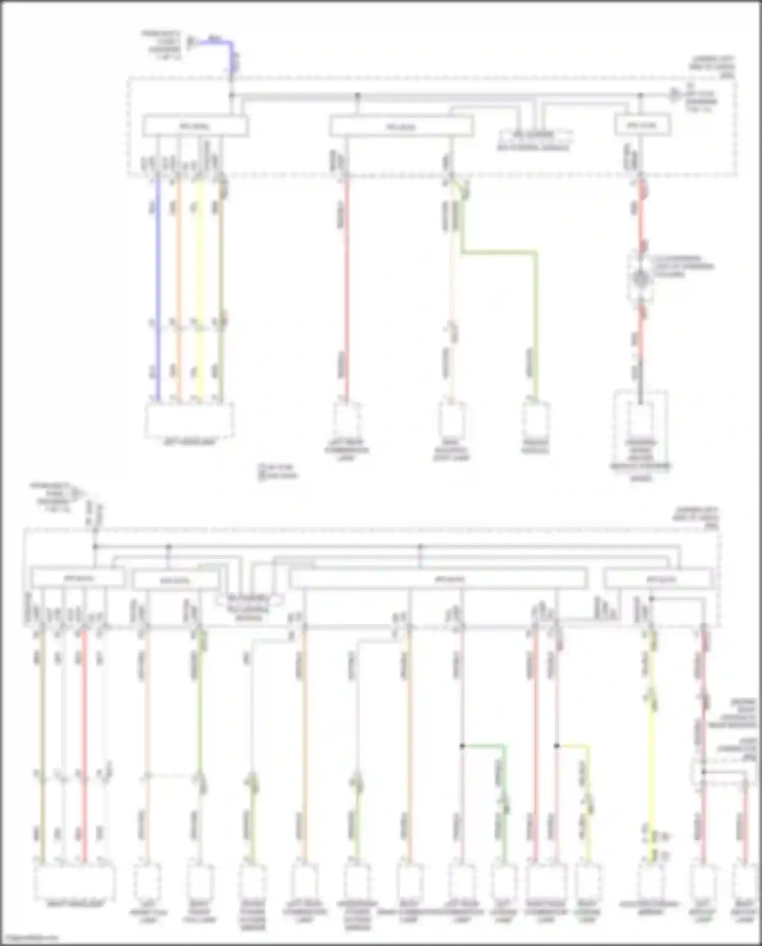 Wiring diagram right license lamp for Kia Sorento IV facelift (2023-2024) (5 of 6)