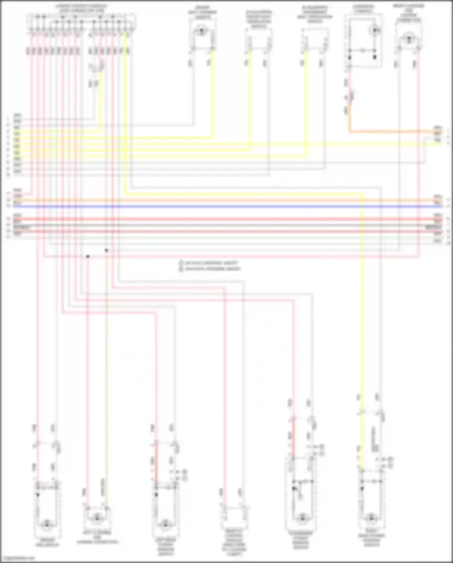 Wiring diagram right luggage usb charge connector for Kia Sorento IV facelift (2023-2024) (2 of 5)