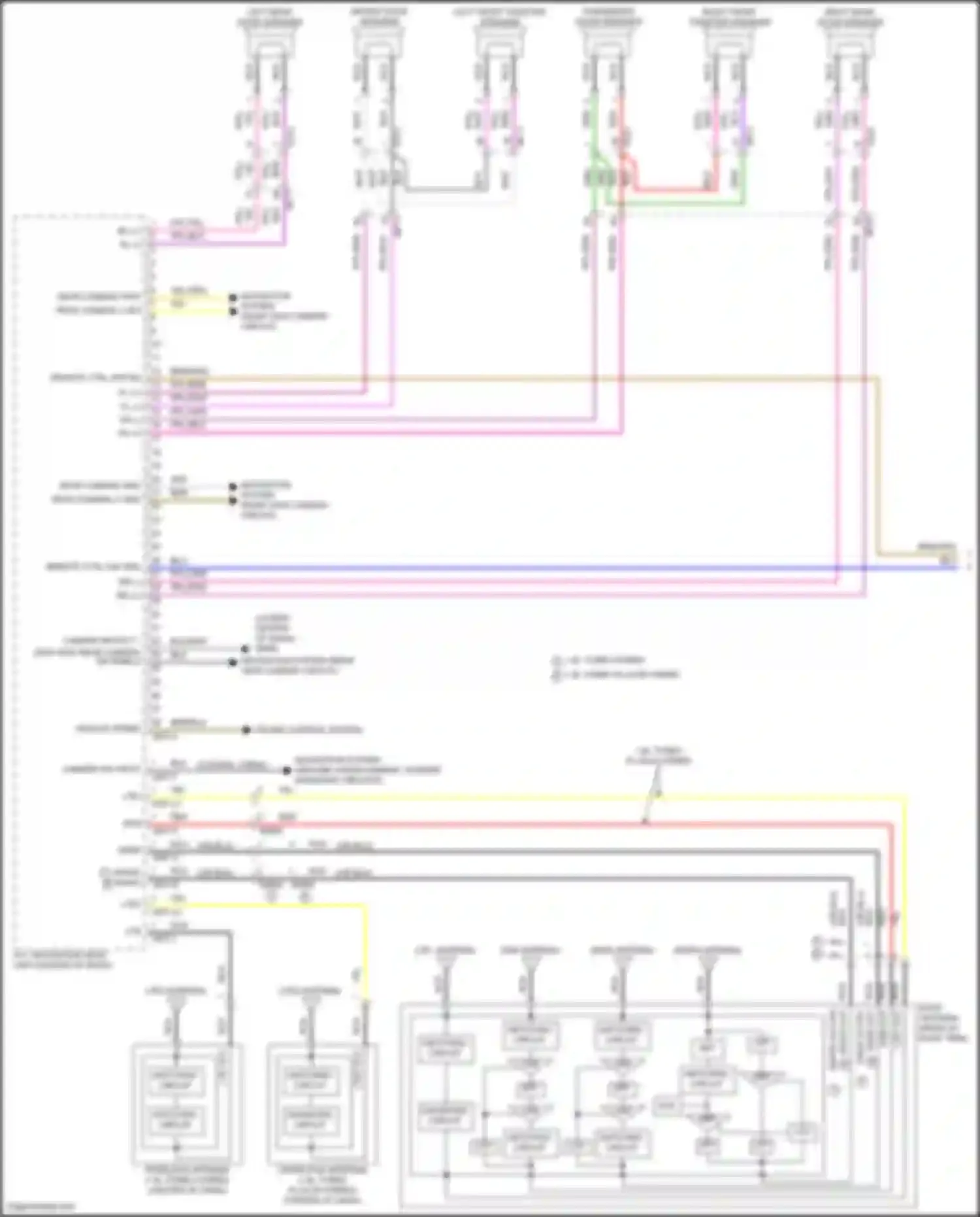 Wiring diagram right rear door speaker for Kia Sorento IV facelift (2023-2024) (4 of 10)