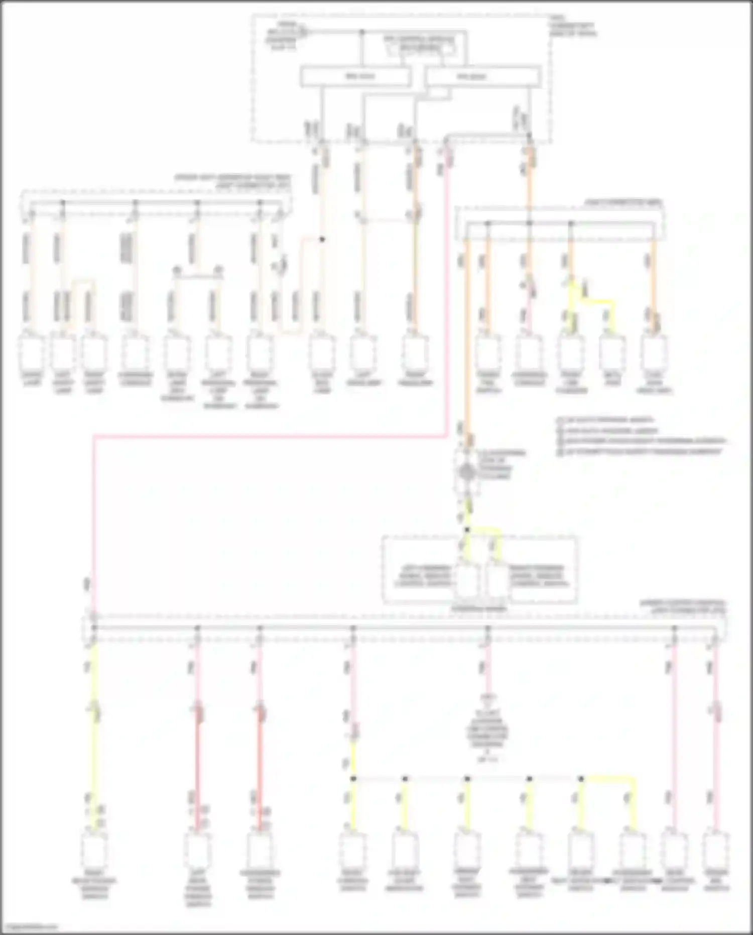 Wiring diagram right vanity lamp for Kia Sorento IV facelift (2023-2024) (5 of 6)