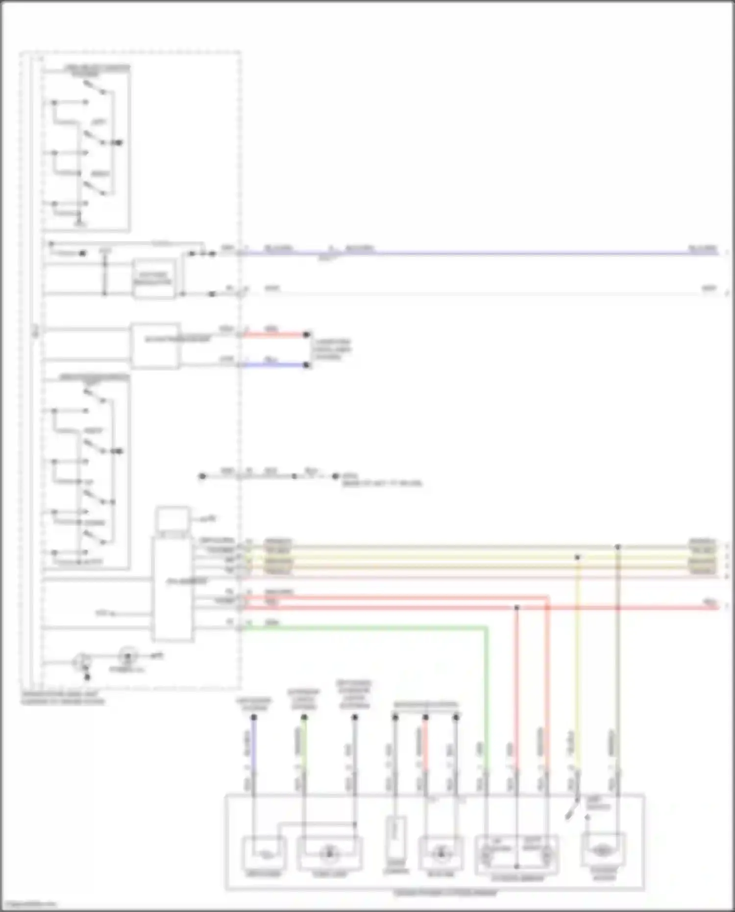 Wiring diagram up down for Kia Sorento IV facelift (2023-2024) (7 of 8)