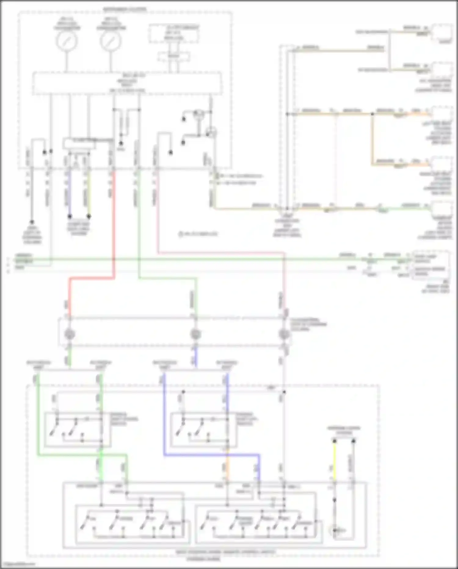 Wiring diagram vehicle speed signal for Kia Sorento IV facelift (2023-2024) (1 of 1)
