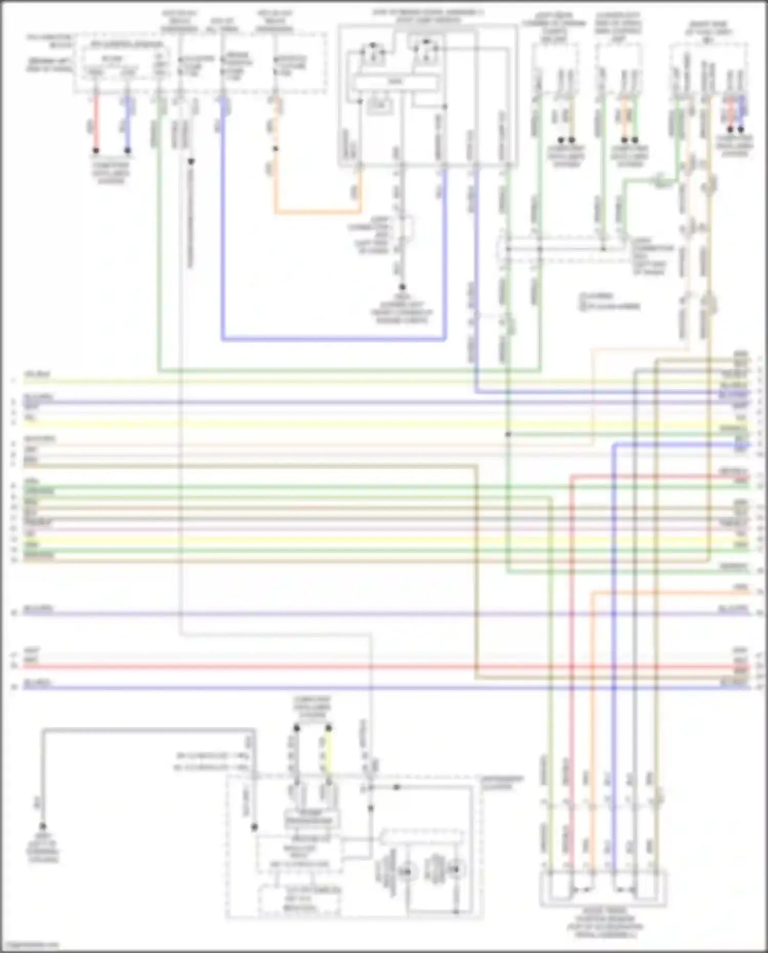 Wiring diagram w/ 4.2 inch lcd w/ 12.3 inch lcd for Kia Sorento IV facelift (2023-2024) (7 of 8)