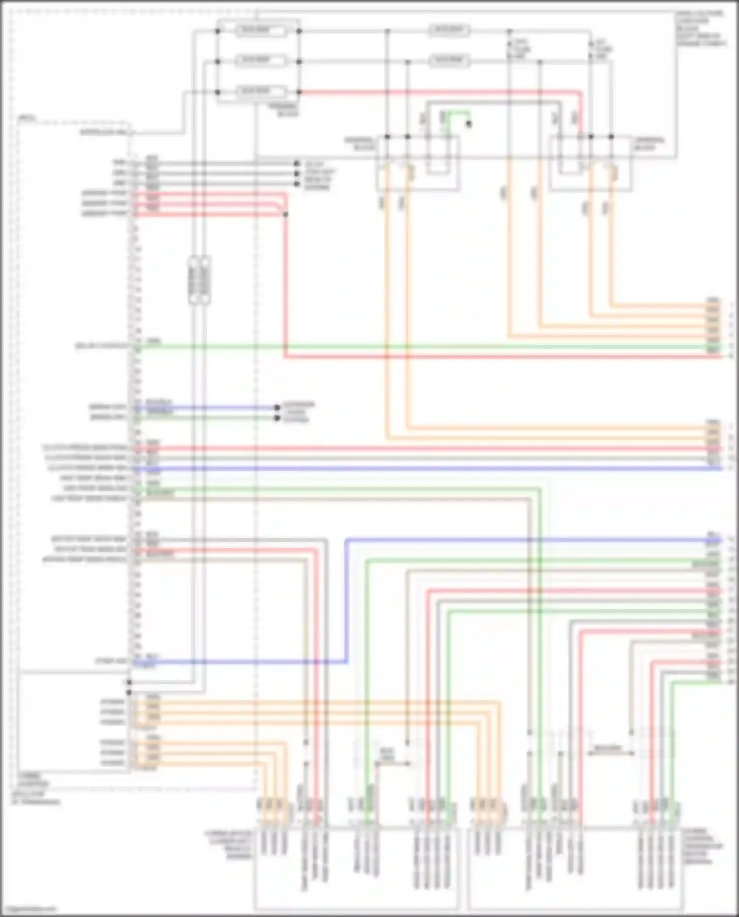 Sorento Kia IV (2020-2024): Wiring diagram engine performance 1.6l turbo hybrid, hybrid control circuit (1 of 7)