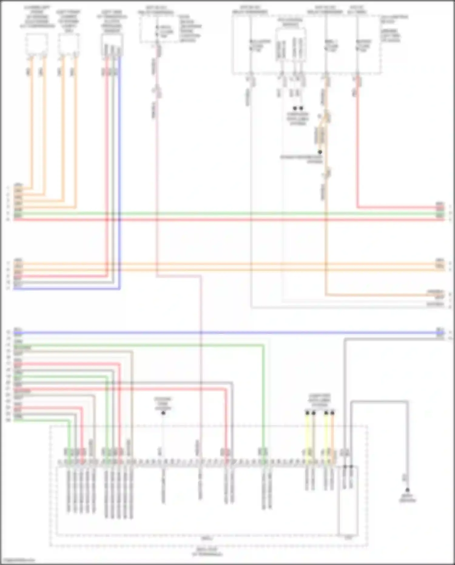 Sorento Kia IV (2020-2024): Wiring diagram engine performance 1.6l turbo hybrid, hybrid control circuit (2 of 7)