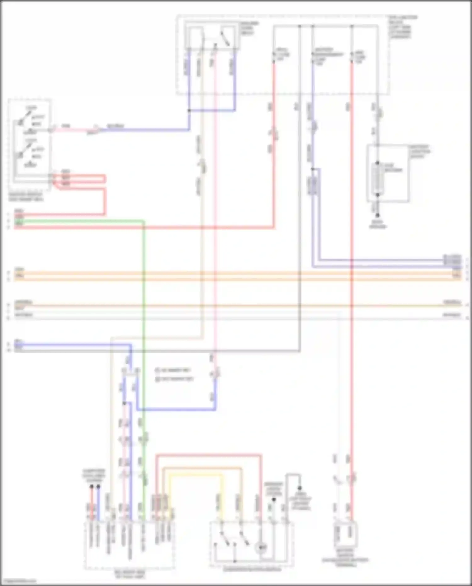 Sorento Kia IV (2020-2024): Wiring diagram engine performance 1.6l turbo hybrid, hybrid control circuit (3 of 7)